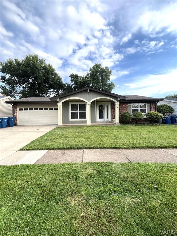 Welcome home to 732 Woodrun Dr, an updated ranch-style home in the desirable Westglen Village area of Ballwin. The open-concept main floor feels warm, inviting, and functional, offering an easy flow between the living, dining, and kitchen spaces. The main level features three bedrooms and two full bathrooms, while the finished lower level adds valuable flexibility with brand-new carpet, an additional bonus room, a half bathroom, and space for a family room, office, guest area, playroom, or media room. Major updates include a newer roof, new windows, and fresh basement carpeting. Step outside to a backyard made for memories—perfect for relaxing, entertaining, grilling, gardening, or enjoying time outdoors. Conveniently located near parks, shopping, dining, and commuter routes in the Rockwood School District, this Ballwin home offers comfort, updates, and room to grow. LISTING AGENT: LEA CHUTE 636-358-9299. SEND OFFERS TO: lea.chute@exprealty.com