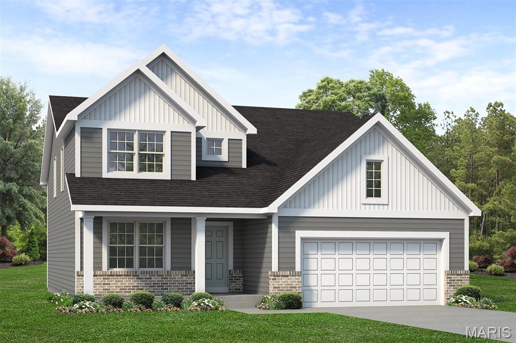 Coming soon to Homesite 66 , this Adams 2-Car home offers 4 bedrooms, 2.5 baths, and 2,671 square feet of thoughtfully designed two-story living. The main floor features an open layout with a spacious great room, breakfast room, kitchen with center island, added butler’s pantry, formal dining room, private den, and powder room. Upstairs, the owner’s suite includes a private bath with dual vanities and a walk-in closet. Three additional bedrooms, each with a walk-in closet, a full bath, and convenient second-floor laundry, complete the upper level. Special options include a 2’ garage extension and covered rear porch, adding extra comfort and functionality to this beautiful new home.