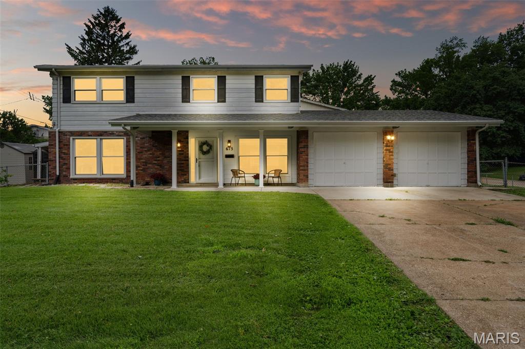 Welcome home to this spacious 4-bedroom, 2.5-bath home situated on a desirable corner lot in one of Florissant's bright, sunny, and well-maintained neighborhoods—a subdivision that simply makes you smile as you drive through. Freshly repainted and move-in ready, this home offers comfortable living space with the convenience of a slab foundation—no basement maintenance concerns to worry about.
The property features GRANITE countertops, Stainless Steel Appliances, soft close cabinets in the kitchen, an OVERsized 2 Car Garage, and three large storage sheds, providing abundant room for tools, hobbies, seasonal items, and outdoor equipment.  Also the large screened in porch offers an extension of living space-for entertaining, relaxing, dining outdoors or enjoying peaceful mornings and cool evenings in comfort! Conveniently located near schools, shopping, restaurants, and within close distance of the Florissant Civic Center, you'll enjoy easy access to everyday amenities and community activities. Outdoor enthusiasts will appreciate the home's proximity to Koch Park, featuring an aquatic center, sports fields, playgrounds, and walking trails. Golfers will love being just minutes from Florissant Golf Club, a scenic 18-hole public course. For commuters, the location offers quick access to major roadways including I-270 and US-67 (Lindbergh Boulevard), making travel to downtown St. Louis, Lambert International Airport, and other destinations throughout the region convenient and efficient. This well-maintained home combines space, storage, and an outstanding location—don't miss your opportunity to make it yours!