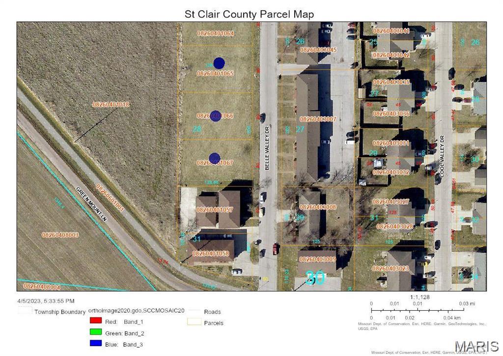 3 lots in total available. Great multi- family investment opportunity. 1021-1027 Belle Valley Dr.