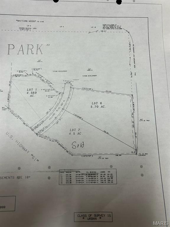 4.589 Acres with highway 61 Visibility