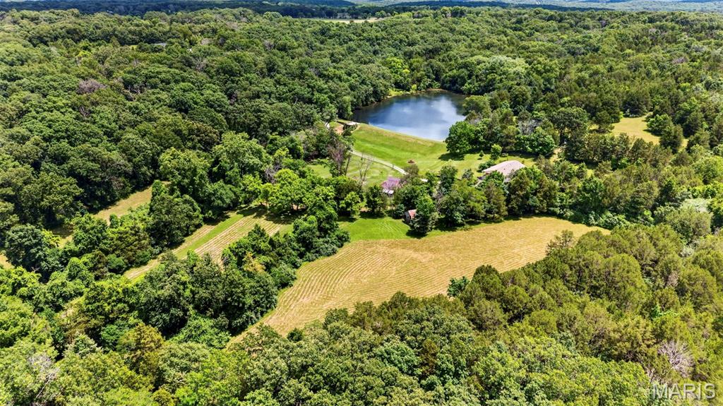 For over four generations, this remarkable 47.9-acre retreat has been a place where memories were made—fishing, hayrides became family traditions, bonfires lit up summer evenings, and the pace of life slowed just enough to appreciate what matters most. Tucked among rolling woods and open meadows, the property centers around a private stocked lake that draws an incredible variety of wildlife. Great Blue Herons glide across the water, deer wander through the trees, turtles bask along the shoreline and  the man made turtle dock and ducks and Canada geese make regular appearances. When seasonal rains arrive, the lake's concrete spillway transforms into a picturesque waterfall, creating a scene that feels more like a private nature preserve than a homeplace. The well-maintained 3 bedroom, 3 bath residence overlooks the water, offering peaceful lake views from the front porch—a front-row seat to changing seasons, morning coffee sunrises, and evenings spent watching wildlife along the shoreline. Lovingly cared for and updated through the years, the home remains move-in ready while retaining the warmth and character that only time can create. Whether you're seeking a family retreat, recreational property, hunting getaway, weekend escape, or simply a place where nature still sets the rhythm of the day, opportunities like this are increasingly rare. Comprised of four parcels totaling nearly 48 acres, this is more than land - it is a legacy waiting for its next chapter. Come experience the quiet, the beauty, the night sky and the memories that have made this property special for generations.