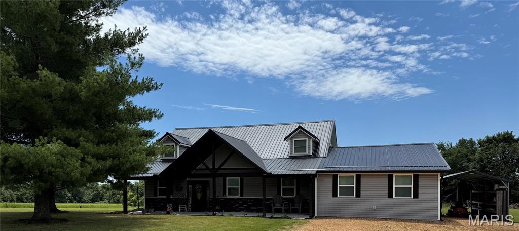 Experience country living at its best on this beautiful 30+ acre property. The inviting 3 bdrms., 2 bath home features rustic-chic charm and a warm, cozy feel, with a complete 2021 renovation that included new plumbing, electrical, insulation, flooring, cabinets, appliances, HVAC, roof, siding and more. There is a bonus room that could be a possible 4th bdrm. or office setting on main level.  An outdoor wood furnace provides comforting winter heat while helping reduce electric costs. The gently rolling land is offered in two parcels, with pasture for horses, and wooded areas ideal for hunting and recreation, including a small pond. Gather around the firepit, enjoy the stunning sunsets, and discover the peaceful oasis that makes this property so special.