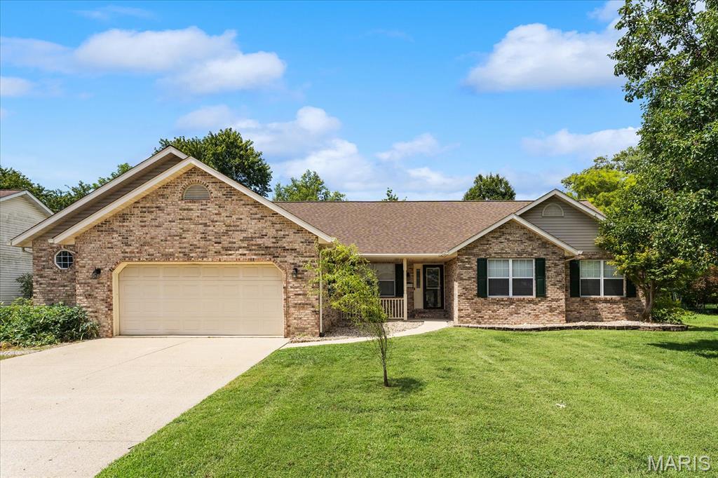 Welcome to 710 Kristie Lynn St, a spacious 3-bedroom, 2-bath ranch home located on a quiet street in the desirable small town of Freeburg, IL. Built in 2001, this well-maintained home offers comfortable one-level living with plenty of additional space and valuable features throughout.
Step inside to a welcoming family room highlighted by vaulted ceilings and a wood-burning fireplace. The main living areas feature updated LVP flooring, while the kitchen offers stainless steel appliances and updated black fixtures that continue throughout the home. A convenient laundry/mud room connects the kitchen directly to the garage, making everyday living easy and functional.
The full unfinished basement provides excellent potential for additional living or recreational space and already includes rough-in plumbing for a future bathroom. A sump pump and radon mitigation system are already installed. The 2.5-car attached garage offers more than just parking, with a bonus area featuring a built-in workshop—perfect for hobbies, projects, or extra storage.
Outside, you'll find a large, level backyard enclosed by a 6-foot vinyl privacy fence, providing plenty of room for entertaining, pets, or recreation. A bonus storage shed adds even more space for lawn equipment and outdoor belongings.
Located in the highly desirable Freeburg community with great schools and the charm of small-town living, this home offers a great combination of space, updates, functionality, and location. Don't miss your opportunity to make 710 Kristie Lynn St your new home! Buyers and buyers agents to verify all data.