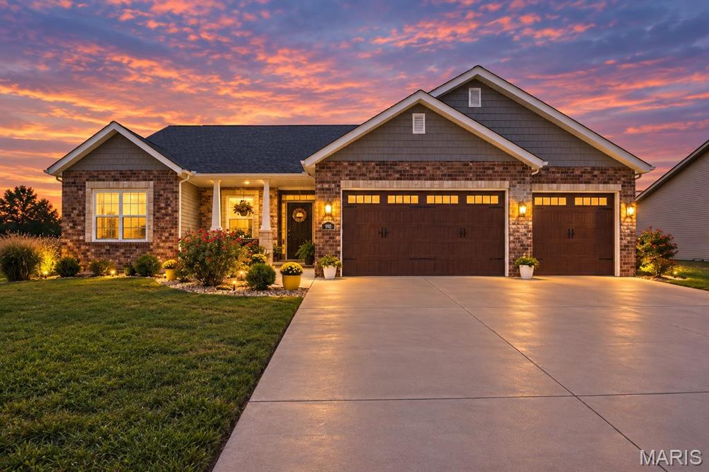 Extraordinary, custom craftsmanship, thoughtful design, and comfortable living come together in beautiful Waterloo!  This impressive home offers a well-designed floor plan with inviting living spaces and quality details throughout.  Enjoy the serenity of nature with the pond right in your backyard and the large community pool.
The heart of the home provides an effortless flow between the main living areas, while generously sized bedrooms offer plenty of space for family, guests, or a home office. The primary suite creates a private retreat, and the additional finished living areas provide wonderful flexibility to suit today’s lifestyle.

From its attractive curb appeal to its thoughtfully planned interior, this home reflects the attention to detail you expect in a custom-built residence.  The perfect combination of style, function, and charm.

Custom quality, beautiful design, and a location you’ll love — this is one you won’t want to miss!