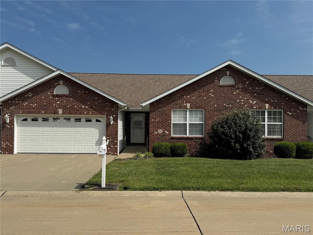 Enjoy maintenance free living in this spacious 2-3 bedroom, 2 bath condominium with a 2 car garage in the desirable 55+ Yaeger Place Condominiums. The versatile third bedroom is ideal as a home office, workout room, hobby room, or additional guest space. This ground level interior unit includes a bright sunroom just off the great room, providing abundant natural light and additional living space. Ideally located near several golf courses, three area lakes offering fishing, boating, and outdoor recreation, as well as excellent medical facilities. The quarterly HOA fee of $565.26 covers exterior maintenance, including roof maintenance, lawn care, and snow removal, allowing you to enjoy a carefree, low-maintenance lifestyle in a welcoming community.