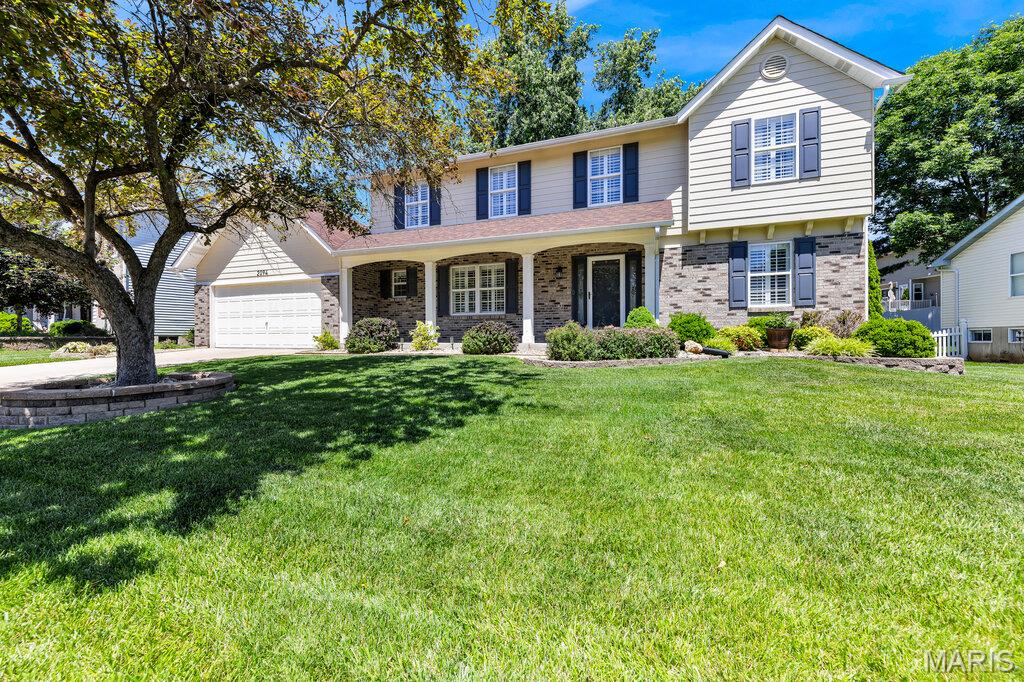 Welcome to 2094 Autumn Wood Drive in beautiful St. Charles, MO! This stunning home offers over 3,400 sq. ft. of finished living space, combining comfort and style for today’s modern family. Featuring 4 oversized bedrooms and 2.5 baths, including a luxurious primary suite with a private spa-like bath, this home has room for everyone. The gourmet kitchen boasts granite countertops, an abundance of custom 42” cabinets, stainless steel appliances, and ceramic tile floors—perfect for cooking and entertaining. Enjoy gleaming hardwood floors, fresh carpeting, and a finished lower level with two large bonus rooms ready for a home theater, gym, or office. Step outside to your sparkling inground pool with a brand-new liner and a spacious backyard ideal for kids and pets. Conveniently located near major highways, shopping, dining, and nightlife—this home truly has it all. Don’t wait—schedule your private showing today. Pro Pics 5/14, showings begin 5/15.