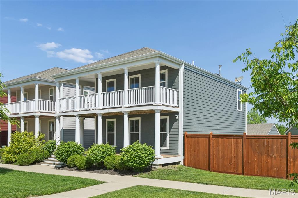 Welcome to 3622 Broad Street in the heart of New Town St. Charles—where charm, community, and everyday convenience come together beautifully. This meticulously maintained 2-story home offers 3 bedrooms, 2.5 baths, and a layout designed for comfortable living and easy entertaining. The inviting two-level front porch offers the perfect spot for morning coffee, evening relaxation, or simply taking in the vibrant New Town atmosphere. Inside, the main level features a bright, open living space that flows seamlessly into the dining area and kitchen, creating a functional and welcoming layout for daily life, along with a convenient half bath. Upstairs, you’ll find a spacious primary suite with a private bath, along with two additional bedrooms and a full hall bath. The home is truly move-in ready with thoughtful care throughout. The lower level expands your living space with a finished rec room, offering excellent flexibility for a media area, play space, home office, or fitness zone. You’ll also appreciate the generous unfinished space, providing ample storage and opportunity for future finishing if desired. A detached 2-car garage provides added convenience and storage. Experience the best of New Town living with walkable streets, scenic lakes, parks, shopping, dining, and a strong sense of community highlighted by year-round events—a perfect blend of easy living and an active, welcoming neighborhood.