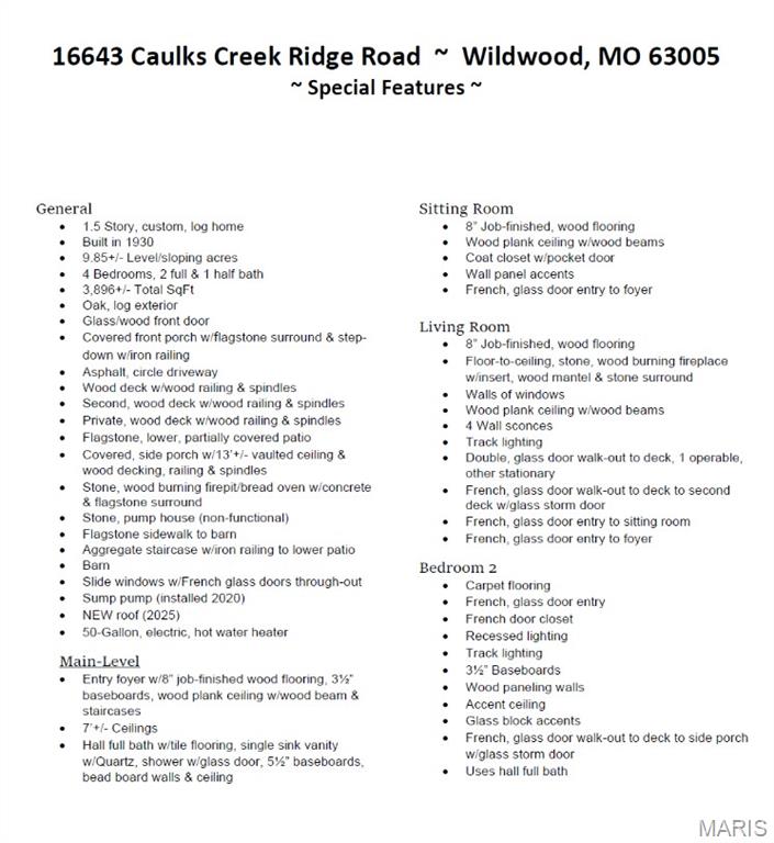 Caulks Creek Ridge Lts 1 & 2 & Sur 124 - Residential