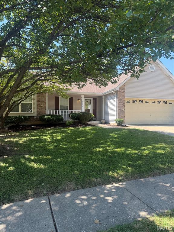 Ranch, single family home with 3 bedroom, 3 baths, 2 car garage, with finished lower level, and huge fenced yard  available for move in now! You are going to love all of the space this house has to offer! The great room features vaulted ceiling and gas fireplace, and leads through the dining room right into the kitchen, which features a high end refrigerator and all appliances including dishwasher, microwave, and stove. Enjoy plant shelves, covered front porch. From the kitchen you'll have access to the backyard which is level, huge and fully fenced, with patio.  The primary suite is spacious and has vaulted ceiling, walk in closet, and large private bath. The basement is finished with a family room, wet bar and another fireplace, plus two more rooms (sleeping rooms, office, flex space) , another full bath, and shelved storage area. Great location just off Muegge and Mexico, easy access to both 70 and Page Extension/364. Up to three pets  cats or dogs welcome with $250 non-refundable pet fee per pet plus $25 pet rent per pet.  Extremely quiet belt drive garage door which features a premium opener with built-in camera to keep packages secure with Amazon Key In-Garage Delivery.