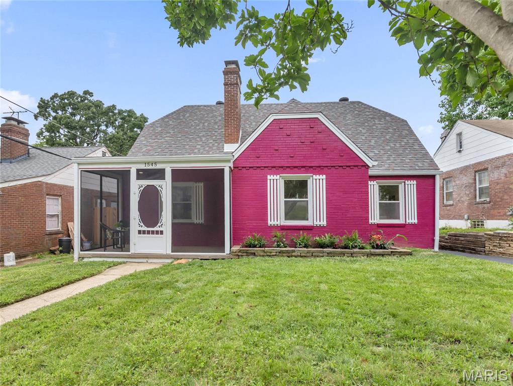 Remodeled brick home with 4 bedrooms, 3 bathrooms, side entry 2 car garage and a screen porch to enjoy cool evenings. Living room has a wood burning fireplace for those (other) chilly nights, a dining room, kitchen with polished stone counters, white Shaker cabinets, stainless refrigerator/freezer with ice and water thru the door. Upstairs has two large bedrooms, one with a dormer, and a full bath. The basement is plumbed for gas or electric dryer and electric washer plus a laundry sink. Updated electric panel and glass block window with vents. The garage is just 2 steps from the back door via a covered breezeway. The garage is a concrete block structure with a new garage door and opener.  The back yard is perfect for a vegetable garden and is partially fenced for privacy. Located on a quiet street in an area of remodeled homes. This is what you are looking for if quality matters!
