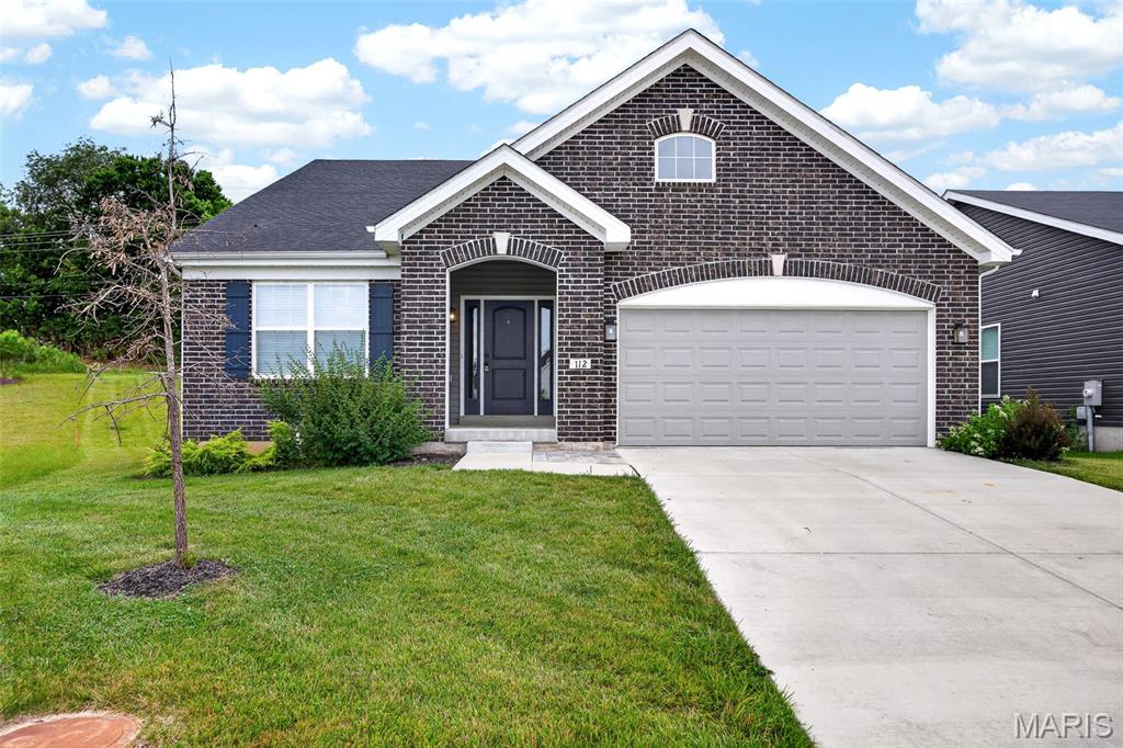 This lovely ranch home features three cozy bedrooms and two full bathrooms, all wrapped up in beautiful stone accents that give it fantastic curb appeal. 

Step inside, and you'll love the open layout that’s perfect for everyday living. The great room flows seamlessly into the kitchen and dining area, making it an ideal spot for family gatherings and entertaining friends. 

The home is designed with a split bedroom concept, giving you privacy in the master suite, which is tucked away at the back of the house. It comes with a spacious walk-in closet and its own private bathroom—your own little retreat! Meanwhile, the secondary bedrooms are conveniently located just off the foyer.

Throughout the home, you'll enjoy stunning granite countertops in the kitchen and bathrooms, along with sleek 42-inch white cabinets. The kitchen also features a large center island that’s perfect for hosting your future get-togethers! Plus, you’ll find a main-level laundry/mudroom that’s easily accessible from the attached two-car garage. 

This home truly has it all come see it for yourself!