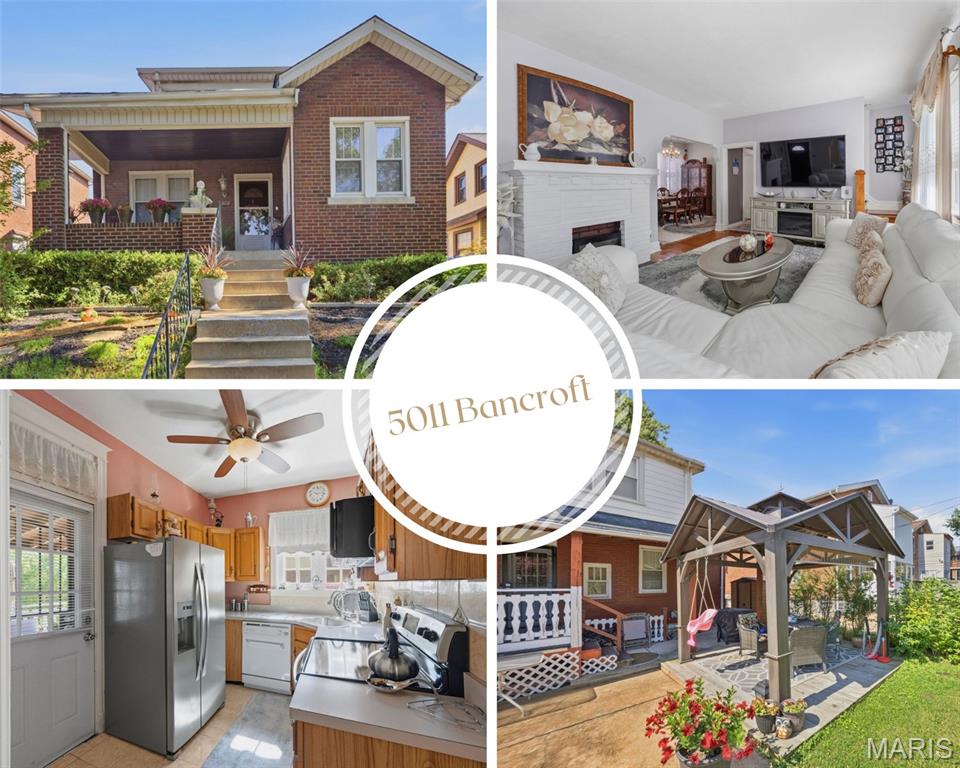 Welcome HOME to this charming all-brick South City beauty! From the moment you pull up, you'll fall in love with the incredible curb appeal, inviting covered front porch, and timeless character that make this home so special! Step inside and you'll immediately appreciate the spacious living room featuring gorgeous hardwood floors, a beautiful decorative white brick fireplace, and plenty of natural light! Need a home office? A playroom? A cozy reading nook? You'll LOVE the bonus sitting area that gives you the flexibility to create the space you've always wanted! The large formal dining room is ready for everything from holiday gatherings to Sunday dinners, while the kitchen offers warm wood cabinetry, stainless steel appliances, and plenty of storage to make everyday living easy. This home has the perfect blend of charm and functionality with 3 bedrooms and 2 full bathrooms! You'll appreciate the convenience of a main-floor bedroom and full bath, while upstairs you'll find two additional bedrooms and another full bath, giving everyone their own comfortable space. And just wait until you step outside! Enjoy your morning coffee on the covered back porch, host family BBQs on the oversized patio, or spend evenings relaxing under the beautiful gazebo! The backyard offers plenty of room to entertain, garden, play, or simply unwind after a long day! Located in the heart of South St. Louis, you'll love being just minutes from local restaurants, shopping, parks, and everything this wonderful community has to offer!
Character! Space! Outdoor living! Flexible floor plan! This is the one you've been waiting for... don't miss your chance to make this your next HOME!