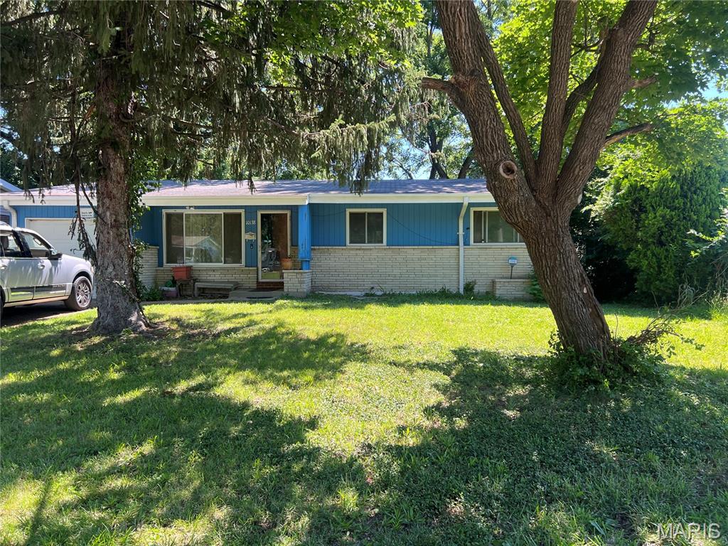 Welcome to 10138 Viscount Dr! This Charming ranch-style home offers a comfortable layout with 3 bedrooms, 2 full bathrooms and plenty of potential to make it your own. Step inside to a comfortable main living area that flows easily into the kitchen and dining spaces, creating a practical and welcoming feel. One of the standout features is the sun-filled four seasons room, perfect for morning coffee, or relaxing with a book. Downstairs, the finished basement expands your living space with a built-in bar, making it an ideal spot for entertaining, game nights, or hosting gatherings with friends and family. There's also plenty of room for storage, hobbies, or a flexible bonus area. Outside, the home sits on a well- sized lot with space to enjoy outdoor living with a fenced in back yard. A convenient attached garage adds everyday ease and functionality. This property blends comfort, character, and versatility in a great St. Louis location close to shopping. schools, and major highways.