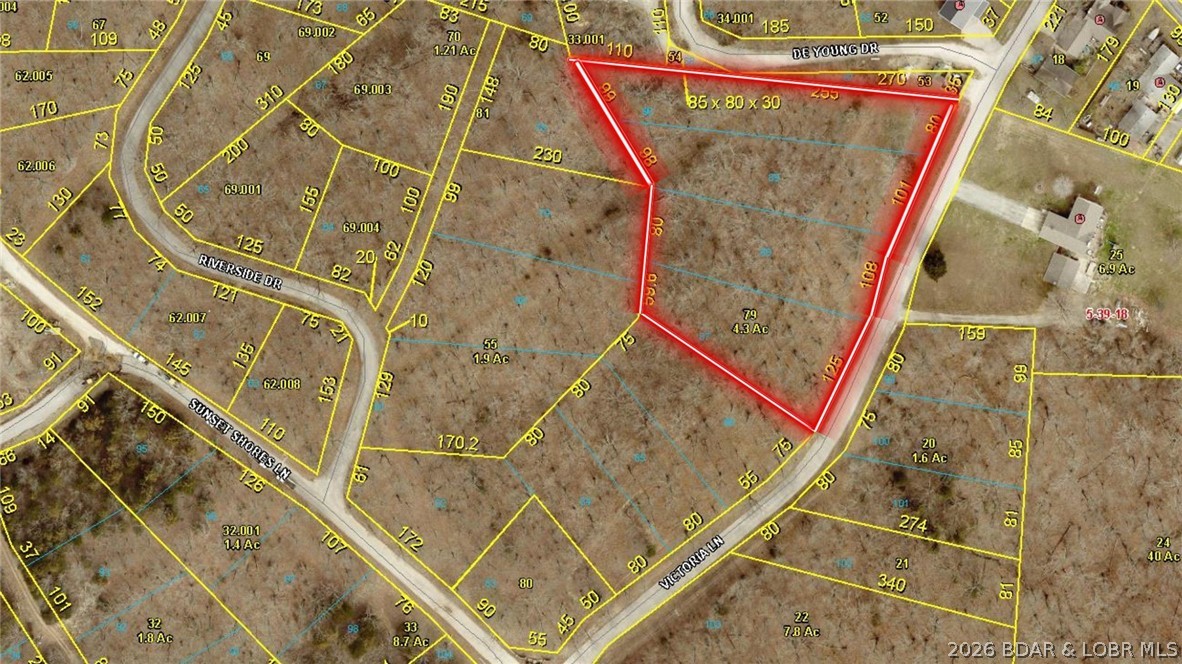 An exceptional opportunity to own 4 stunning lots, totaling 2.38 acres, in the highly sought-after Sunset Shores subdivision in Climax Springs. Nestled within a well-established community, these lots offer access to reliable community water & high-speed internet through COMO Direct Fiber Optic, ensuring both comfort & connectivity. For those looking for extra space, the HOA permits the construction of a custom shouse, as long as it includes a minimum of 1,200 sf of living quarters. This flexibility allows homeowners to design a dream space that includes a dedicated workshop, man cave, or additional functional areas. The peaceful & surroundings of Sunset Shores provide an idyllic setting for full-time living or a relaxing getaway from the fast-paced demands of city life. With ample space to bring your vision to life, these lots offer an incredible building envelope to create the perfect home or shouse tailored to your needs. And of course, the sunsets are always more breathtaking when experienced from the comfort of your home at Sunset Shores.