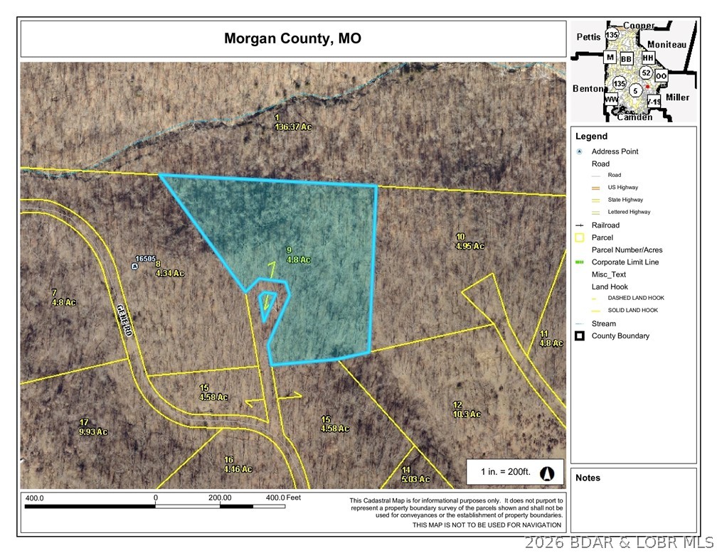 Building or camping lot not far from Off road parks and Lake of the Ozarks.