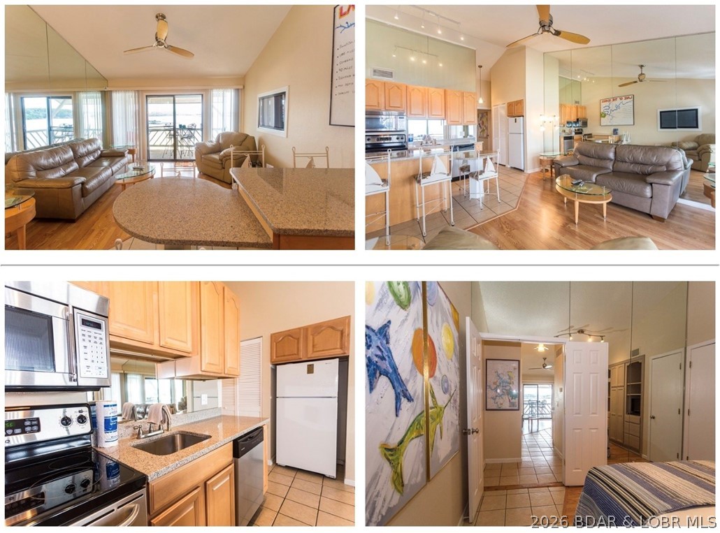 This highly desirable condo on the Grand Glaize Arm of Lake of the Ozarks, where breathtaking sunset views, big water scenery, and unbeatable value come together in the heart of Osage Beach. Perfectly positioned near the State Park and close to the Lake’s most popular waterfront destinations, plus just minutes from shopping, dining, golf, entertainment, and the exciting soon-to-open Oasis at Lakeport.

This clean, well-maintained 1-bedroom lofted lakefront condo is being sold fully furnished and turnkey, making it ideal as a personal getaway, full-time retreat, or income-producing investment. The property was completely renovated with top of the line finishes including granite countertops, stainless steel appliances and lake front views. 

A standout feature at this price point with a 10x28 slip included!

Golden Reef is a small, well-maintained waterfront complex featuring a brand-new lakeside saltwater pool, stunning lake views, and nightly rental approval, making this property especially attractive for those looking to offset ownership costs with vacation rental income.

Agent is related to seller.