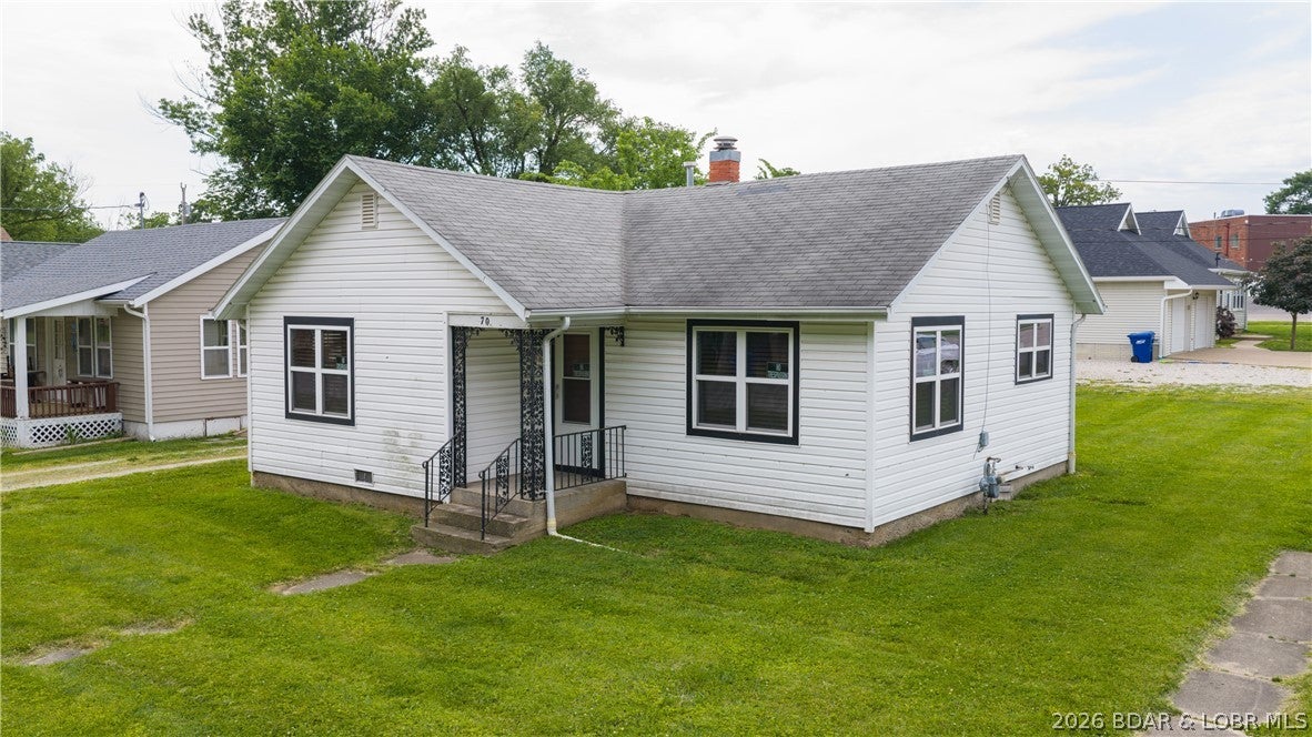 Enjoy convenient in-town living with this charming 2-bedroom, 1-bath home situated on a desirable corner lot in Camdenton. Offering 858 square feet, the home features a functional layout that makes excellent use of every room. Extensive improvements completed in 2016 include a high-efficiency furnace, updated cabinetry and countertops, newer windows and doors, a new electrical breaker box with updated wiring—excluding light fixtures—and plumbing replaced from the meter to the home. Located just minutes from schools, shopping, restaurants, and other Camdenton amenities, this property offers comfort, convenience, and an excellent opportunity to own a home in the heart of town!