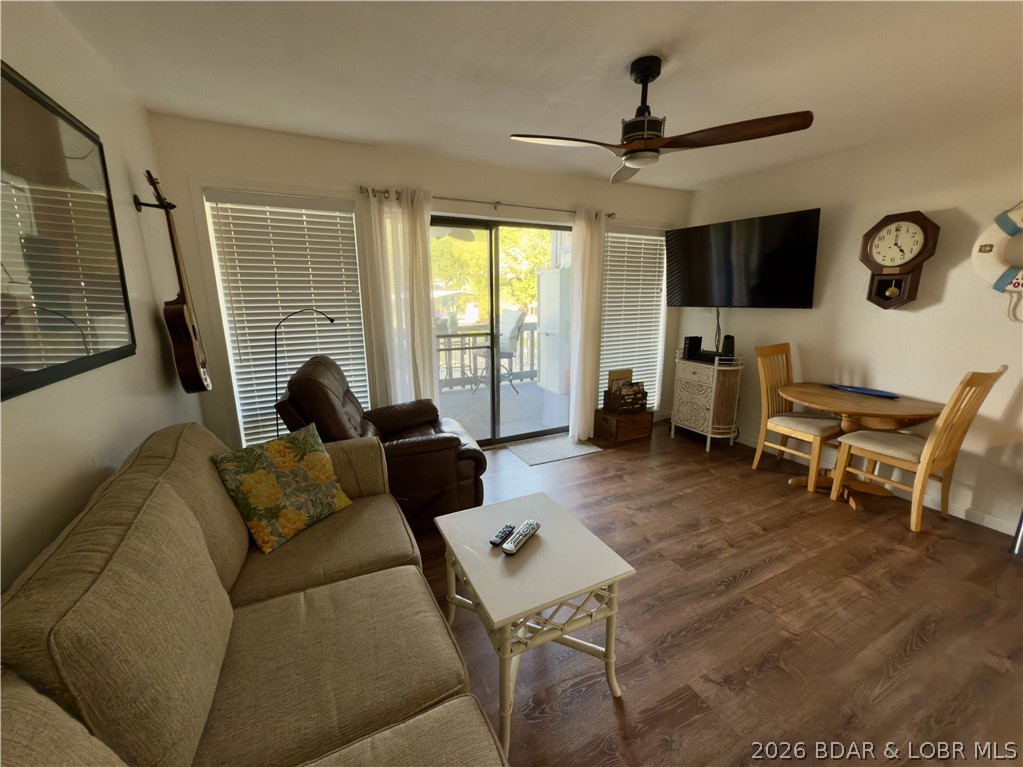 Lakefront Living at Heron Bay! Located at the 21mm, this recently updated one bedroom, one bath condo combines modern comfort with exceptional access to the Lake of the Ozarks. The open layout provides great lake views, while fresh updates make it fully move-in ready. A 10x20 dock slip (Dock G, Slip L-1) is located just steps from your door—making boating, fishing, and lake days effortless. Heron Bay is known for its prime location near Osage Beach restaurants, shopping, golf courses, and lakeside entertainment. Whether you’re looking for a weekend retreat, full-time lake escape, or an investment property with excellent rental potential, this condo delivers it all with low maintenance living and outstanding value. Don't miss this chance to own a slice of lake life!