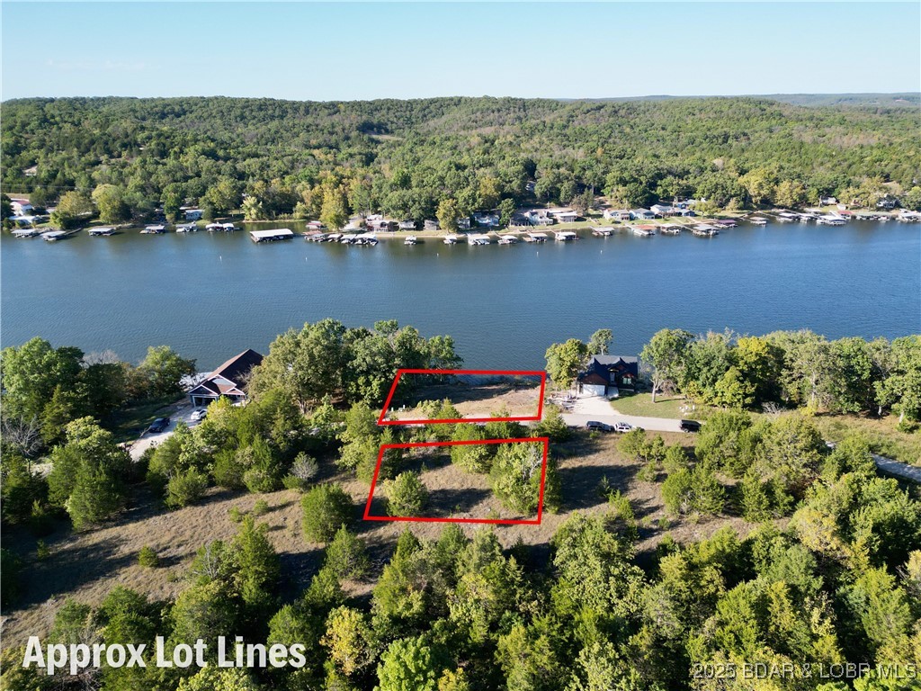 Ready to build?!? Great opportunity in scenic Jumping Bass Cove to own a waterfront lot plus an adjacent second tier for new construction. Established neighborhood, stunning surroundings, with a paved road to meet you at the front door. Electric and water accessible. Bring your blueprints for that dream house with plenty room to create a detached shop, large garage, man cave/she shed- the possibilities are endless. Install a private dock to entertain & enjoy endless lake views in a deep water cove, plus the convenience of being located at 4 mile marker. Design your waterfront future today