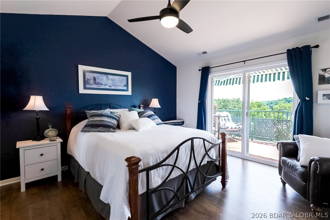 THIS UNIT COMES WITH A 10x24 Boat slip with hoist. The complete package with a place to put all your water toys. Top Floor location with the 29 foot lake side deck & best panoramic State Park views. 1159 SF, 3 bedroom, 2 bath unit with vaulted ceilings, fireplace, end unit privacy, pool is located right across the street from unit front door. Located at the Grand Glaize Arm at the 5MM, Park Place on the Lake is situated adjacent to the State Park, has plenty of green space and trails to walk, ride your bike, walk the dog. Enjoy the gorgeous view of the State Park, forever untouched.  Amenities include a clubhouse with workout equipment, pool, fire-pit, trailer parking and a whole complex water softener. HOA dues include water, sewer, trash and Whisper Entertainment Package that includes TV and Wi-Fi. Be sure to look at the video tours!