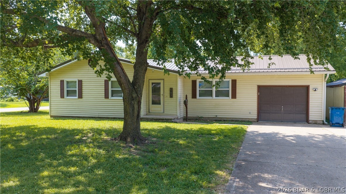 Welcome to this beautiful 3-bedroom, 1-bath home in Eldon, MO! Offering approximately 1,200 square feet of comfortable living space, this property sits on a large lot with plenty of room for outdoor activities, gardening, entertaining, or simply enjoying the spacious yard. The property also features a garage and a storage shed, providing plenty of room for parking, storage, lawn equipment, hobbies, and more. With a welcoming layout, great lot, and convenient Eldon location, this home is a wonderful opportunity for a first-time buyer, family, or investor. Come take a look and see everything this property has to offer!