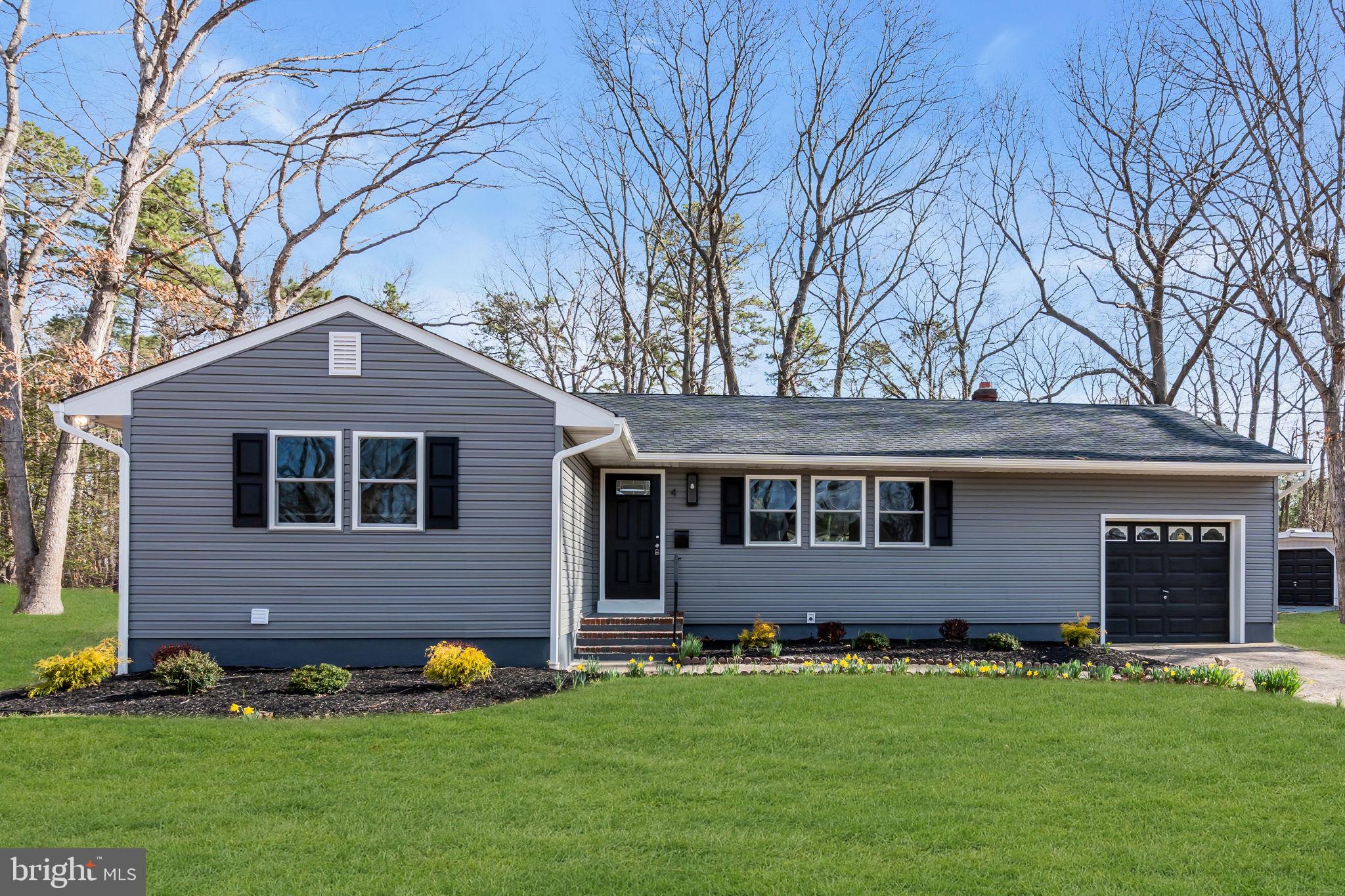 This beautifully renovated 4-bedroom, 2 full-bath rancher sits on a spacious 1.53-acre lot and offers the perfect blend of modern upgrades and prime location. Completely updated from top to bottom, this home features a brand-new roof, windows, siding, HVAC system, and water heater—providing peace of mind for years to come.



Step inside to discover a stunning new kitchen with white shaker cabinets, elegant quartz countertops, a custom backsplash, and brand-new appliances. Luxury vinyl flooring flows throughout the home, complemented by fresh paint that creates a bright and inviting atmosphere.



The fully finished walkout basement adds exceptional living space, including an additional bedroom, full bathroom, and a generous family room—ideal for guests, entertaining, or multi-generational living.



Additional highlights include a one-car garage and a highly desirable location just minutes from Virtua Hospital and Route 73, offering convenience and accessibility.



Situated in a major business zoning area, this unique property provides incredible flexibility, allowing for a variety of residential or commercial uses—perfect for homeowners, investors, or entrepreneurs looking to operate a business from home.



This is a rare opportunity to own a turnkey property with endless potential!