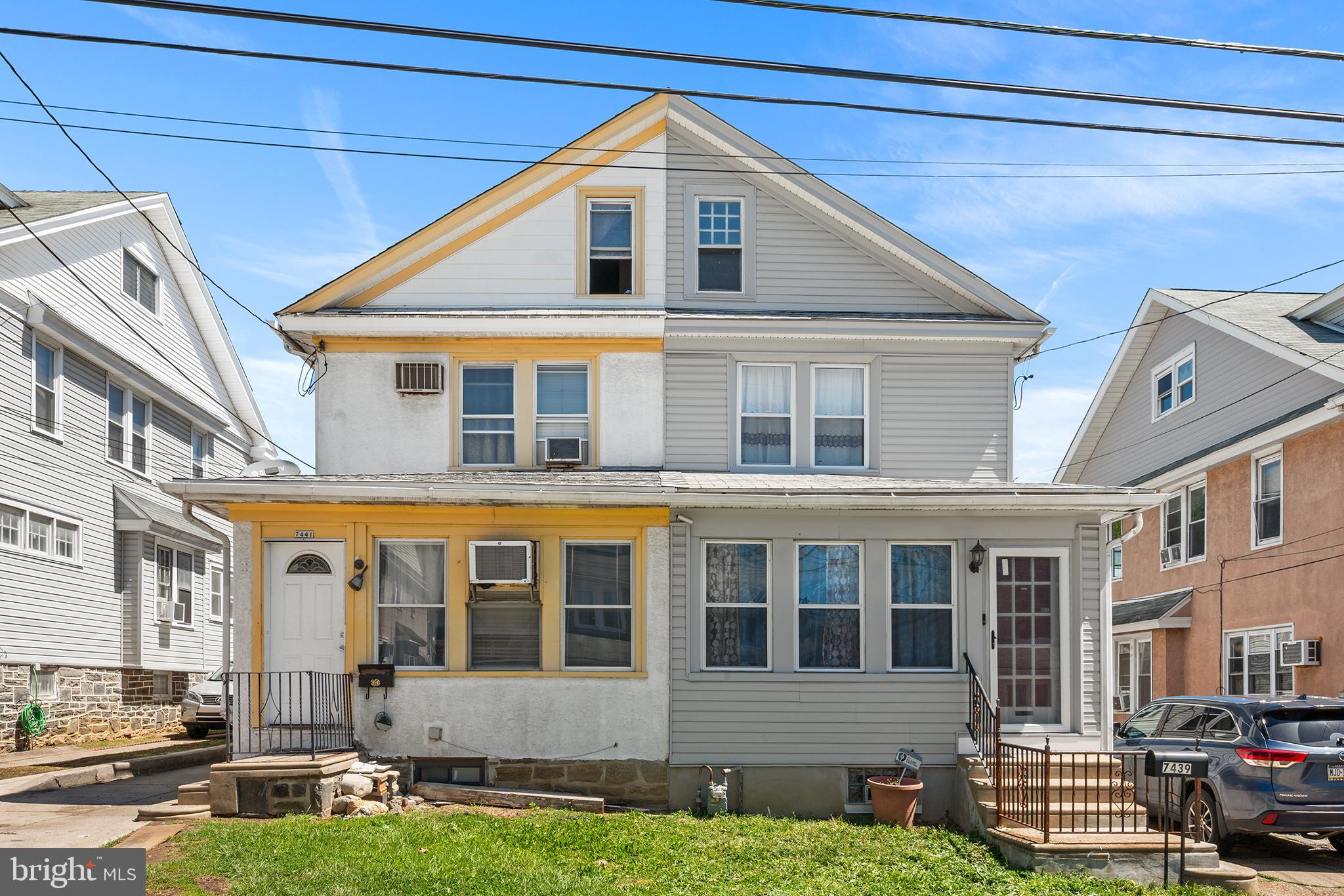 Located in the charming Highland Park neighborhood, this spacious 1,773 square foot twin home combines classic 1925 character with great modern updates. The main floor features updated hardwood flooring and a large, eat-in kitchen updated in 2024 with abundant cabinet and counter space. Upstairs features spacious bedrooms and a full bath, along with a walk up third floor. This large, flexible space can easily be converted into two additional rooms, ideal for a 4th and 5th bedroom. The full basement includes a second full bathroom and offers plenty of potential for a home office or play area with just a little TLC. Outside, the property features a private driveway for easy parking, a storage garage, and a low-maintenance yard. Perfectly situated just minutes from the commuter rail and bus stops, this home is ideal for anyone looking for convenience and space. Please note the property is being sold as-is, the buyer is responsible for the U&O, and all showings require 24 hours' notice.