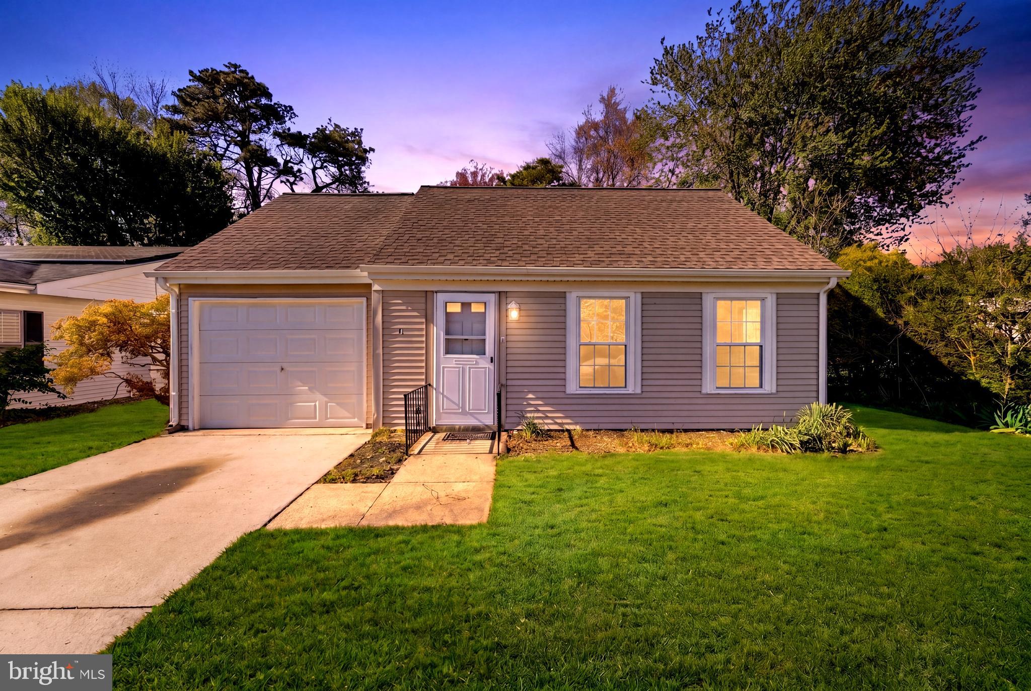 Completely renovated and move-in ready! This beautifully updated 2BR/1BA home in Leisuretowne has been fully rehabbed with quality upgrades throughout. A bonus room off the kitchen offers flexible year-round space — ideal as a sunroom, den, or home office. Unlike many homes in the community, it features true central heating & air conditioning with a new heat pump and new roof. Step inside to a bright, modern interior designed for easy living — perfect for those looking to downsize without sacrificing comfort. The backyard screened gazebo is ideal for entertaining and enjoying the outdoors. Just unpack and start enjoying everything Leisuretowne has to offer: clubhouse, pools, fitness center, walking trails, lakes, a full calendar of activities, and lawn maintenance included through the HOA.