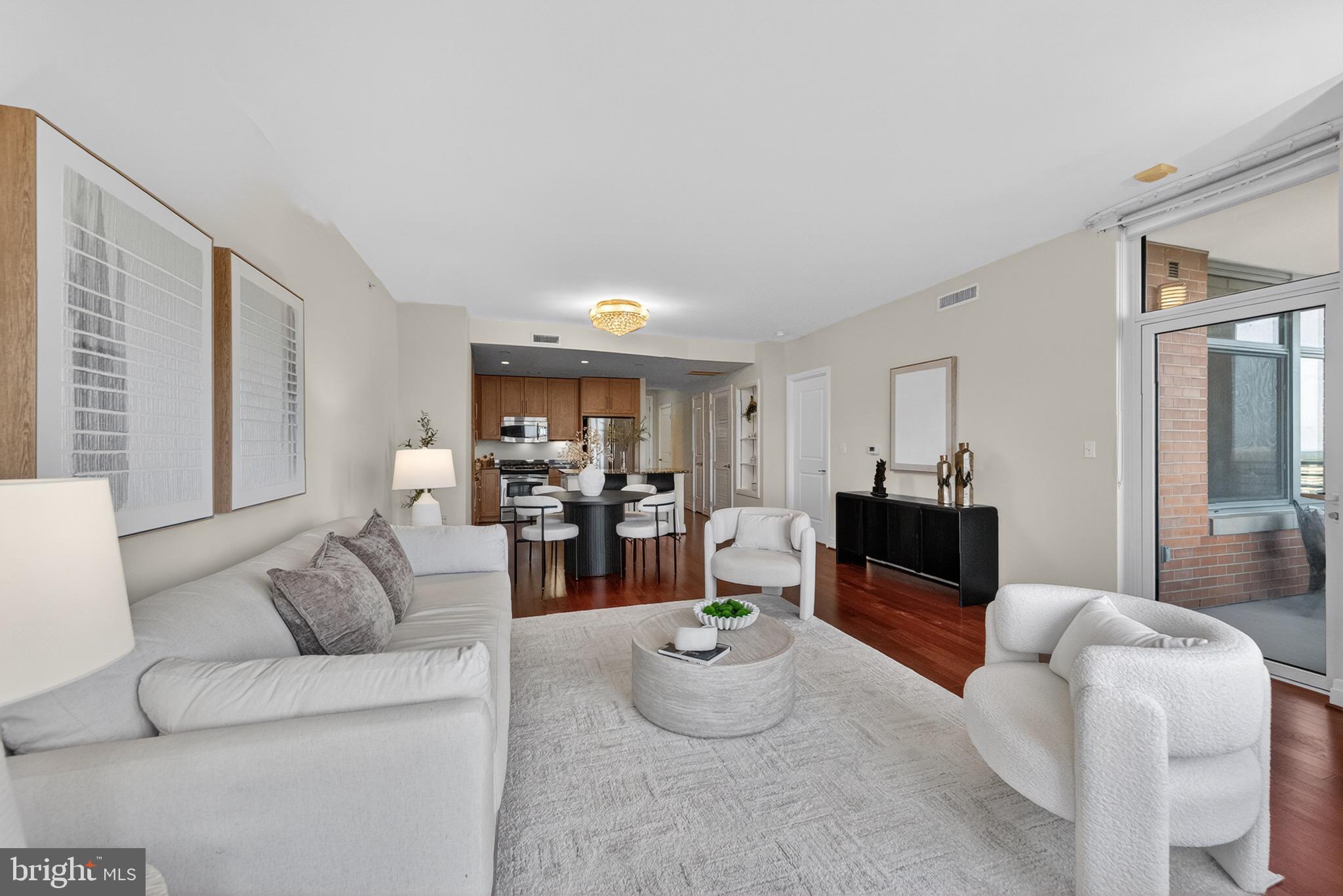 8220 Crestwood Heights Dr #1410 | One Park Crest
LUXURY TYSONS CONDO FOR SALE | CLOSED DEN WITH A DOOR offering flexible space for a home office, guest room, or additional living area. | 2 FULL BATHS | MCLEAN HIGH SCHOOL PYRAMID With 2 Assigned Parking Spots 
THE LAYOUT ADVANTAGE: DUAL FULL BATHS & HOME OFFICE SUITE


Experience unmatched scale, premium high-rise serenity, and design flexibility in this expansive 1,215 SQFT luxury condo—representing one of the largest one-bedroom floor plans available in the entire Tysons and McLean market. Perched high on the 14th floor of prestigious One Park Crest, this rare layout is a masterclass in spatial efficiency, offering the square footage of a traditional two-bedroom unit at a highly optimized price point.


THE LAYOUT ADVANTAGE: DUAL FULL BATHS & HOME OFFICE SUITE


True Home Office Wing: Unlike standard open-concept dens that spill into your living space, this unit features a structurally distinct, private executive office wing. It is an independent architectural alcove perfectly framed and ready for custom glass sliders or modern French doors—allowing a remote professional to easily establish complete acoustic privacy without sacrificing natural light.

Two Full Bathrooms: A rare luxury asset for a one-bedroom floor plan, providing ultimate convenience for owners and guests alike.


14th Floor South-Facing Views: A wall of glass and a private balcony flood the entire home with brilliant southern sunlight while offering tranquil courtyard and tree-lined vistas.


Gourmet Chef's Kitchen: Equipped with gas cooking, premium stainless steel appliances, a granite center island, and rich hardwood flooring that flows seamlessly into the expansive main living area.


THE LOCATION MATRIX: WALK TO TYSONS METRO & CORPORATE HQs


Nestled in the ultra-convenient, highly walkable urban epicenter of Tysons (Walk Score: 7.0/10), this residence offers immediate proximity to everything that drives Northern Virginia value:


Transit & Shopping: Short walk to the Silver Line Metro and world-class retail/dining at Tysons Galleria and Tysons Corner Center.


Employment Centers: Minutes from the national corporate headquarters of Capital One, Booz Allen Hamilton, Hilton, and major tech hubs.


Elite Schools: Located within the highly coveted, top-rated Fairfax County Public Schools pyramid: Spring Hill Elementary, Longfellow Middle, and McLean High School.


Commuter Arteries: Instant access to I-495 (Capital Beltway), Rt 123, Rt 7, and the Dulles Access Road.


ALL-INCLUSIVE VALUE: THE MATH OF ONE PARK CREST LIVING


Your monthly condo fee delivers a predictable, cost-efficient financial framework by covering almost all operational utility costs: Gas, Water, Sewer, Trash, 24-Hour Security, and Resort-Style Amenities.

Rooftop Pool & Sky Lounge: Panoramic, sweeping vistas of the Northern Virginia skyline.

Premium Health Club: Fully equipped fitness center and on-site community spaces.

White-Glove Service: 24-hour concierge, secure elevator access, an elegant library, assigned secure underground garage parking (1 space conveys), and private on-site guest suites available for visiting family.

Security & Staff: Covers 24-hour security, security gate, management, and reserve funds.  
Recreation: Includes access to the pool, health club/fitness center, and community center.  
Beyond your door, indulge in world-class amenities: a rooftop pool with panoramic vistas, a fitness center, 24-hour concierge, and a library.                                                                                                                                                                Nestled in the heart of Tysons with immediate access to premier dining and the McLean High School pyramid, this is more than a home—it is your private overlook above the city.
All Photos AI Staging