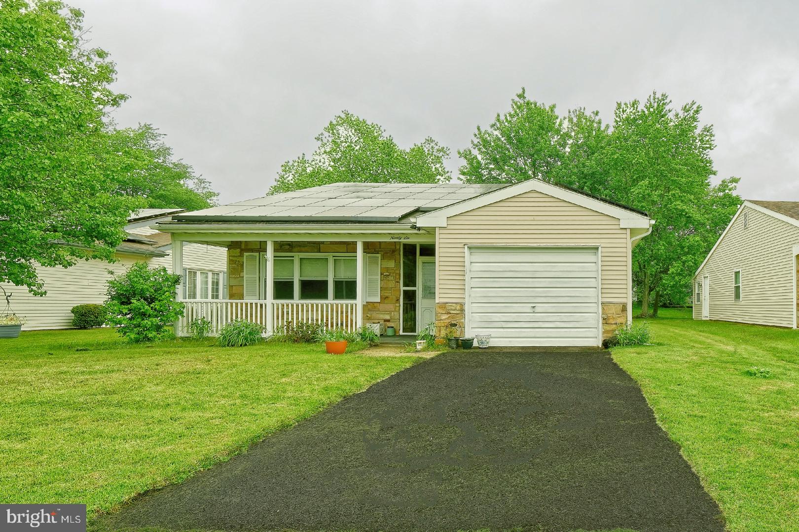 Spacious Haverford model featuring 2 bedrooms and 2 full baths. The large living room opens into the dining room giving it an open feel. Updated flooring flows as you enter the foyer and continues to the kitchen and back door. The Eat-in kitchen has plenty of cabinets and counter space, a pantry and room for a full-sized table.  Relax on the front porch or enjoy the covered back patio.  Both bathrooms have been updated over the years with a walk-in shower in the primary bedroom.  The attached garage and pull-down attic stairs give you plenty of storage.   Leisuretowne  offers many amenities for that active 55+ person enjoying retirement plus a convenient location for those of us 55+ that continue on in our careers.  There is truly something for everyone with 2 pools, multiple club houses and many activities.  Get involved or keep to yourself, the call is yours.  This is an estate sale being sold as-is but the foundation is there for you to enjoy many years.