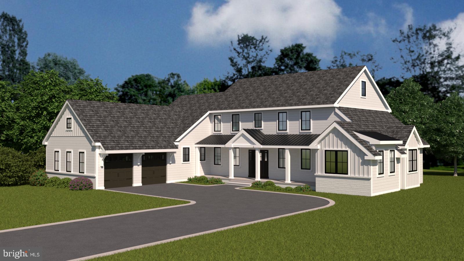 Discover your dream home at 105 Privet Lane, Radnor, PA 19087, a stunning just completed new construction home nestled on a .38-acre lot. This exceptional 6-bedroom, 3 full ½-bath home is part of an exclusive newly developed 6-parcel subdivision/neighborhood in Radnor, Upper Merion Township. Enjoy the tranquility of this private and serene setting, conveniently located on a cul-de-sac street with picturesque views of open space that was originally part of a grand Radnor estate home that still sits next to these new builds, providing a beautiful and historic backdrop for these new homes.  This property features a coveted Wayne mailing address while benefiting from the exceptionally low taxes of Radnor, Upper Merion Township as it sits just across the township line. Located just minutes from downtown Wayne and Villanova, it offers an easy commute to Conshohocken and seamless access to both Montgomery Avenue and Lancaster Avenue for a quick drive to all towns along the Main Line! 
Designed by JH2 Designs, LLC and crafted by D’Orazio Construction LLC, this home exemplifies custom luxury. The exterior boasts white Hardie board plank siding, a roof with 30-year CertainTeed Landmark Pro fiberglass shingles, and a side-facing 2-car garage with elegant carriage doors, all contributing to exceptional curb appeal. Enter through the covered front porch into an open foyer, with stairs off to left, straight ahead is the great room with covered porch off the back and island kitchen and breakfast room to the left. A truly open concept space. Down the front hall to the right is a private home office/den. Nearby is the main floor primary suite with a gorgeous primary bath with dual sinks, soaking tub, walk in shower and 2 walk in closets. Note - A second primary suite is on level two, providing options for guest suites and more.  To the left of the foyer and off of the 2 car garage and kitchen are the  mudroom, powder room and laundry room. Plans are attached including a furniture layout plan for the main floor. Upstairs are 5 additional bedrooms and 2 full baths. One bedroom would make an ideal upstairs family room. Bedroom 2 could be a primary bedroom as it is ensuite and offers a walk in closet. The hall bath offers a dual sink vanity.
The property includes a sodded lawn and a landscaping allowance for the buyer. Each of the six custom homes is built with innovation and attention to detail. Two of the homes were built by E. B. Mahoney Builders and sold for $2.8MM. This ultra-convenient location is less than 1 mile to the Radnor train station and several great dining spots, just 1.5 miles from the center of the shopping area in Wayne, 5 miles from Suburban Square and the Ardmore train station with Amtrak service to NYC, 12 miles from Philadelphia, and 4.5 miles from the King of Prussia Mall.