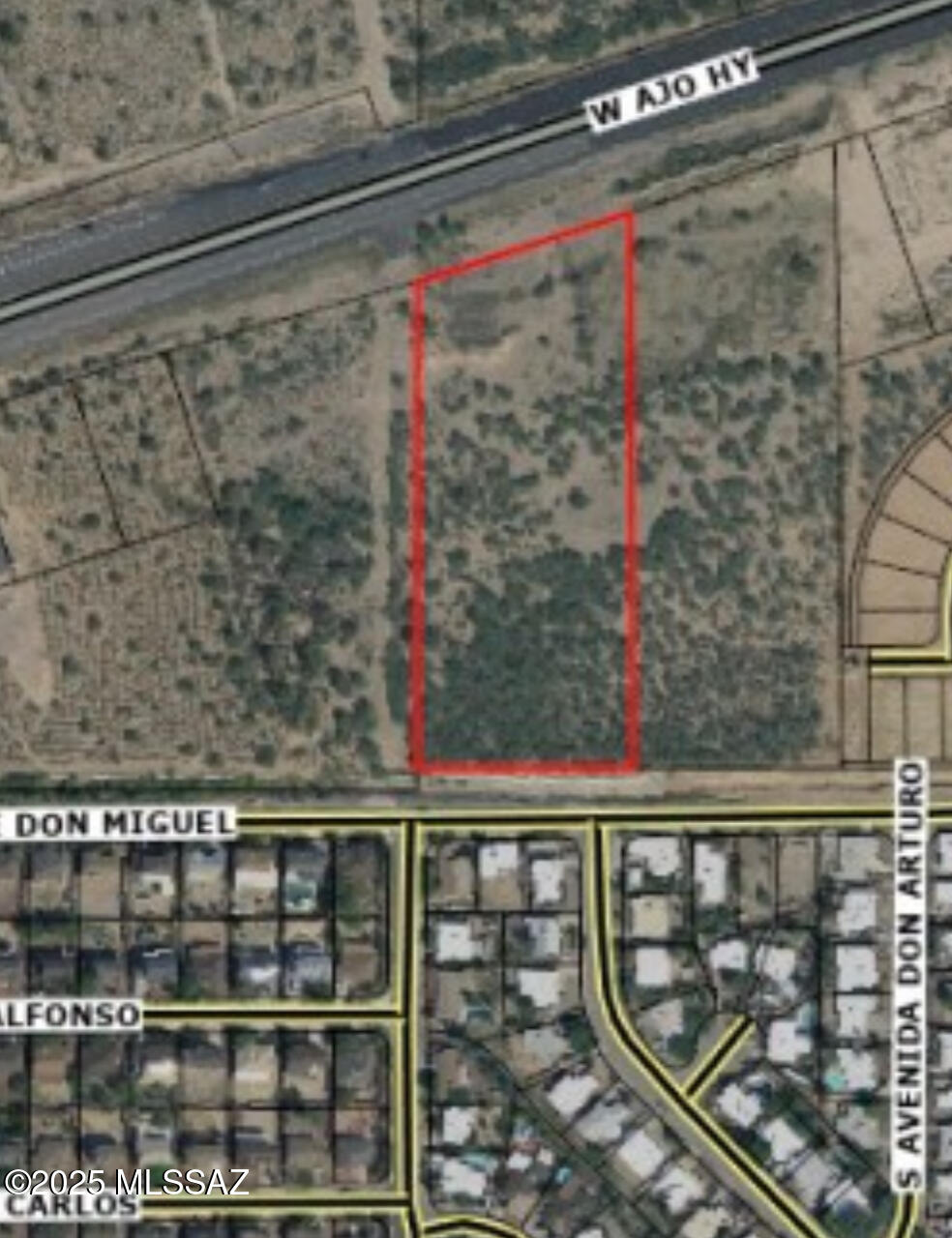 Prime 5.27 acre CB-2 development site on Ajo Hwy surrounded by major national retailers including Starbucks, Dutch Bros, Circle K, O'Reilly, Domino's & McDonald's. Located in Tucson's high-growth southwest corridor near Ryan Airfield, Casino del Sol & Valencia West. 

Flexible CB-2 zoning supports retail, QSR, medical, hospitality, or self-storage without rezoning. Excellent visibility with median cut and utilities nearby. Strong traffic counts and expanding rooftops make this an ideal investment or development site in one of Pima County's fastest-growing trade areas!