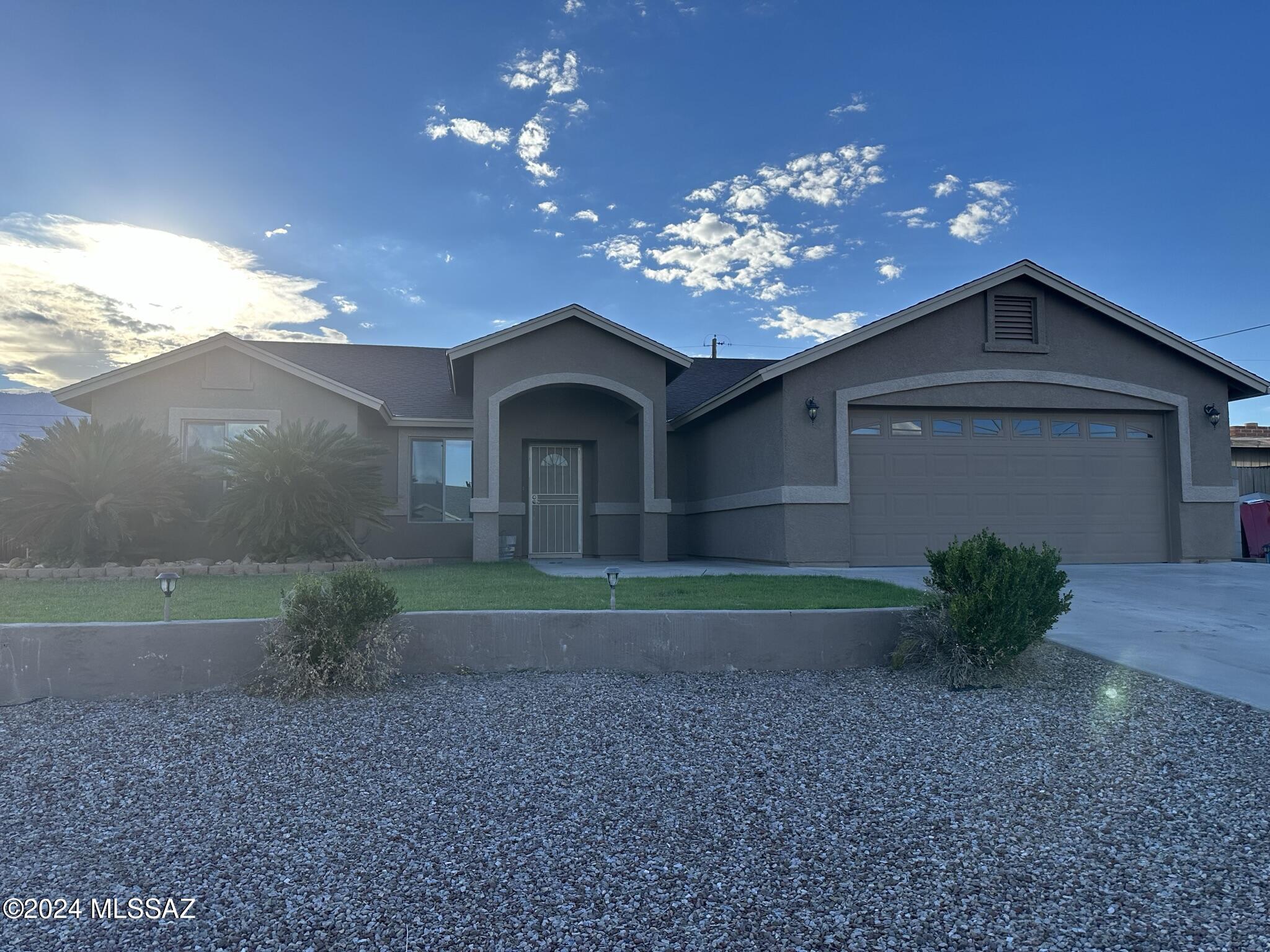 This delightful home offers a perfect blend of comfort and nature. Featuring 3 spacious bedrooms and 2 full baths, this home is ideal for family living or anyone seeking a peaceful retreat. Enjoy breathtaking views of Mt. Graham right from your own property, and the serene beauty of the surrounding desert landscape in both the front and back yards.