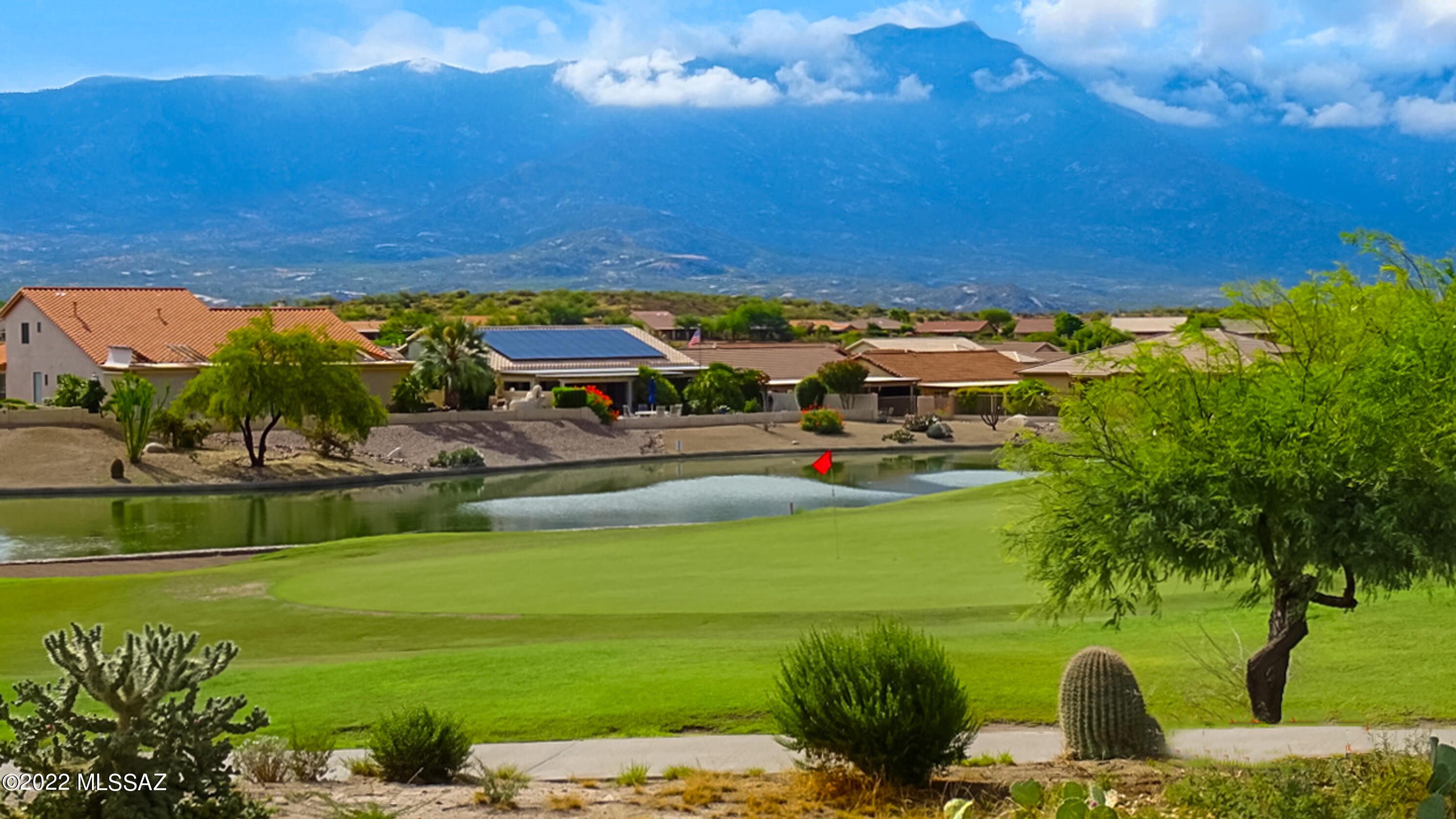 Expanded & Upgraded Durango with Golf Course, Pond, & Mountain Views. This 4 Bedroom / 2.5 Bathroom / 3,396 SF / Extended 3 Car Garage Home is just the place to call home! Paver courtyard & Custom entry gate. Tile floors thru 1st floor. Living & Dining Room has gas fireplace. Kitchen with Stainless Steel Appliances, Granite Countertops, Meile Expresso Machine & lots of Cabinets. Expanded Kitchen Dining Area & Family Room with Mountain Views + Electric Rolling Shades. Powder Room. Owner's Suite has Bathroom with walk-in shower, tub, & closet with custom lighting. Den/ Bedroom on 1st floor. Upstairs 2 Bedrooms & Bathroom. Laundry Room has Sink. 3 Car Garage has Sink, Tankless W/H & 3 newer HVAC's. Almost 800 SF of Covered Patio & 8 Fruit Trees. Lovely Landscaping & Gated Yard. Welcome Home!