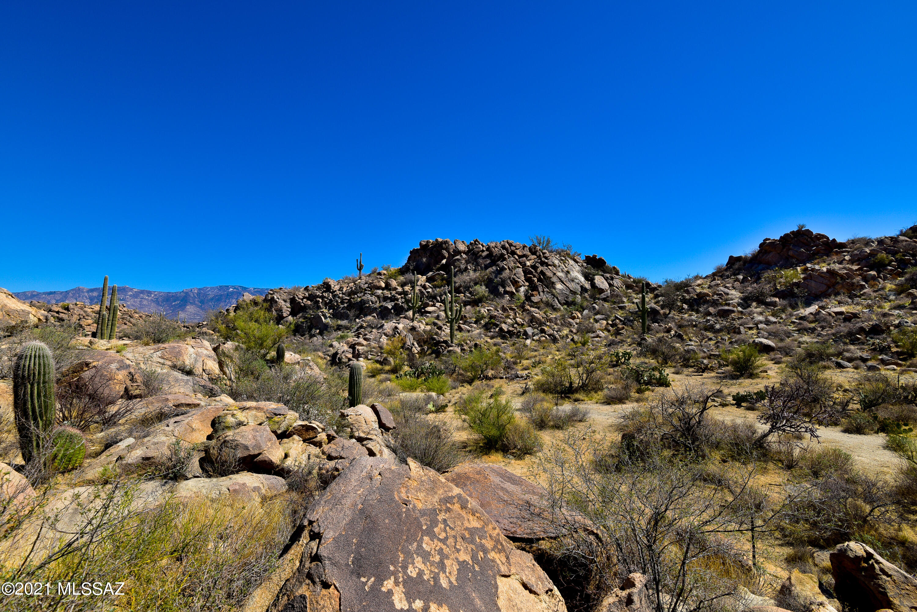 Truly special private location with rock outcroppings and mountain and golf course views!  Nestled in the Tortolita Mountains, this easy building site offers a unique site on which to design your home. Located at the end of a cul-de-sac off a spur road off Granite Gorge, this delightful and special building site offers lots of design options for your architect. Stone Canyon is an exclusive guard-gated golf community with championship course and club owned by Arcis Golf. Membership required with purchase! Enjoy amazing desert golf, wonderful clubhouse with excellent restaurant, plus great fitness facilities (2 pools, tennis courts, exercise equipment) - all open to Members Only. You'll love living in Stone Canyon which boasts the best scenery and most stunning terrain in all of Tucson!