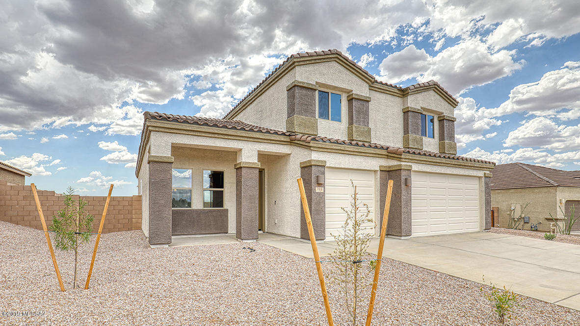 Popular 2 story plan, 4 bedrooms and 3 baths. loft ,formal living and dining high ceiling, spacious open kitchen that looks into the great room. Includes upgraded granite in kitchen, 18 inch ceramic tile, two-tone paint, SS gas appliances, soft water loop pre-plumb as well as gas stub to bbq, large covered patio and more....Brand new construction, Energy Star Qualified Home - with a builder warranty. Available Aug-Sept.