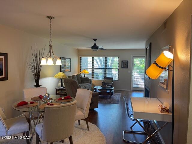 Popular 2bd 2ba floor plan.  Backs to golf course and walking trail.  Paver patio with fence and gate.  Adds more outdoor living space.  New havac, water heater and windows.  Laminate flooring was just installed.  This condo is being sold furnished.