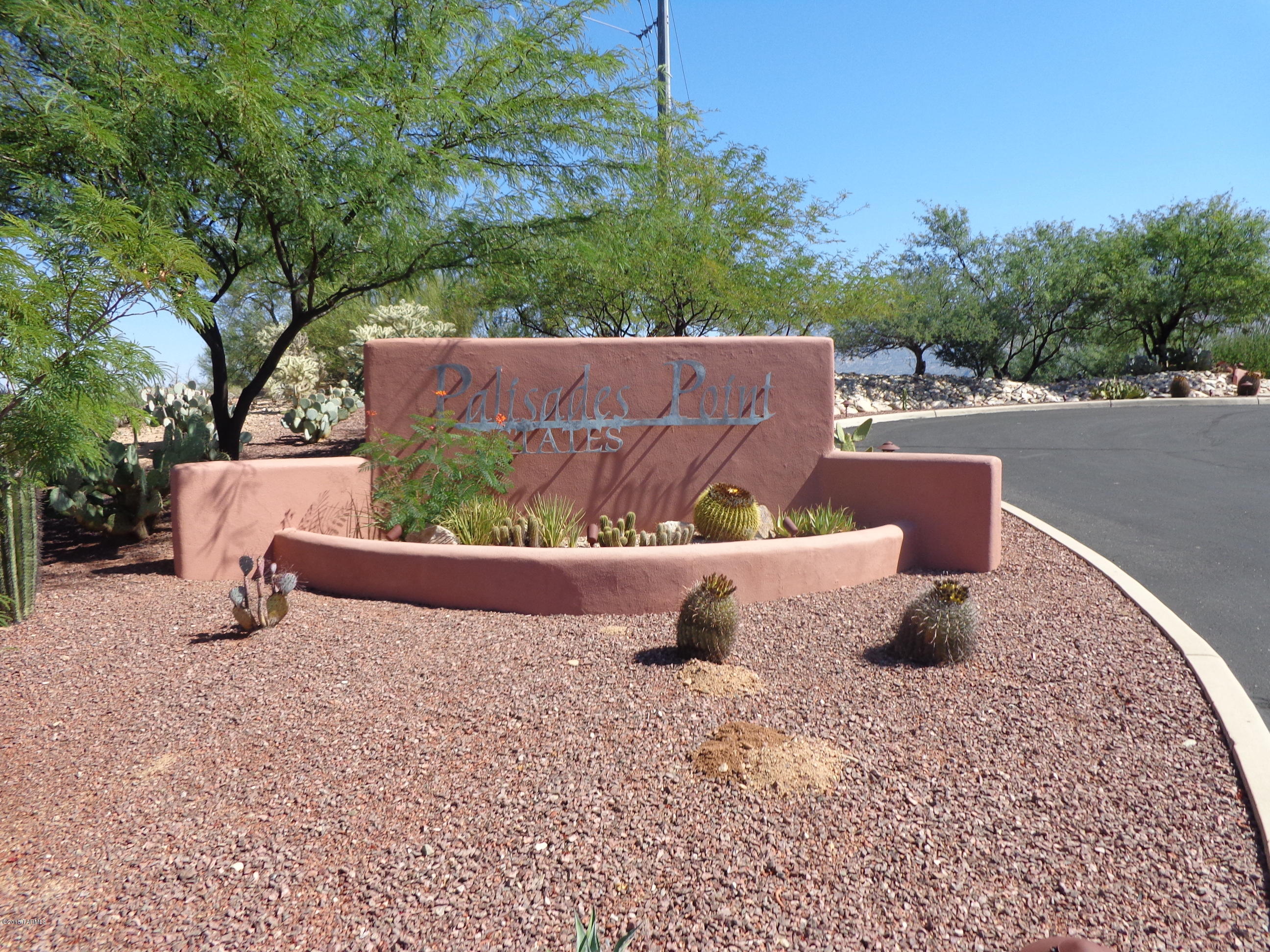 Located in the 80 Acre Gated Community of Palisades Point with only 66 Custom Homesites and fabulous views of the Catalina Mountains, Pusch Ridge And The Coronado National Forest. Lot is .62 acre with gas, water and electric utilities at the lot line.