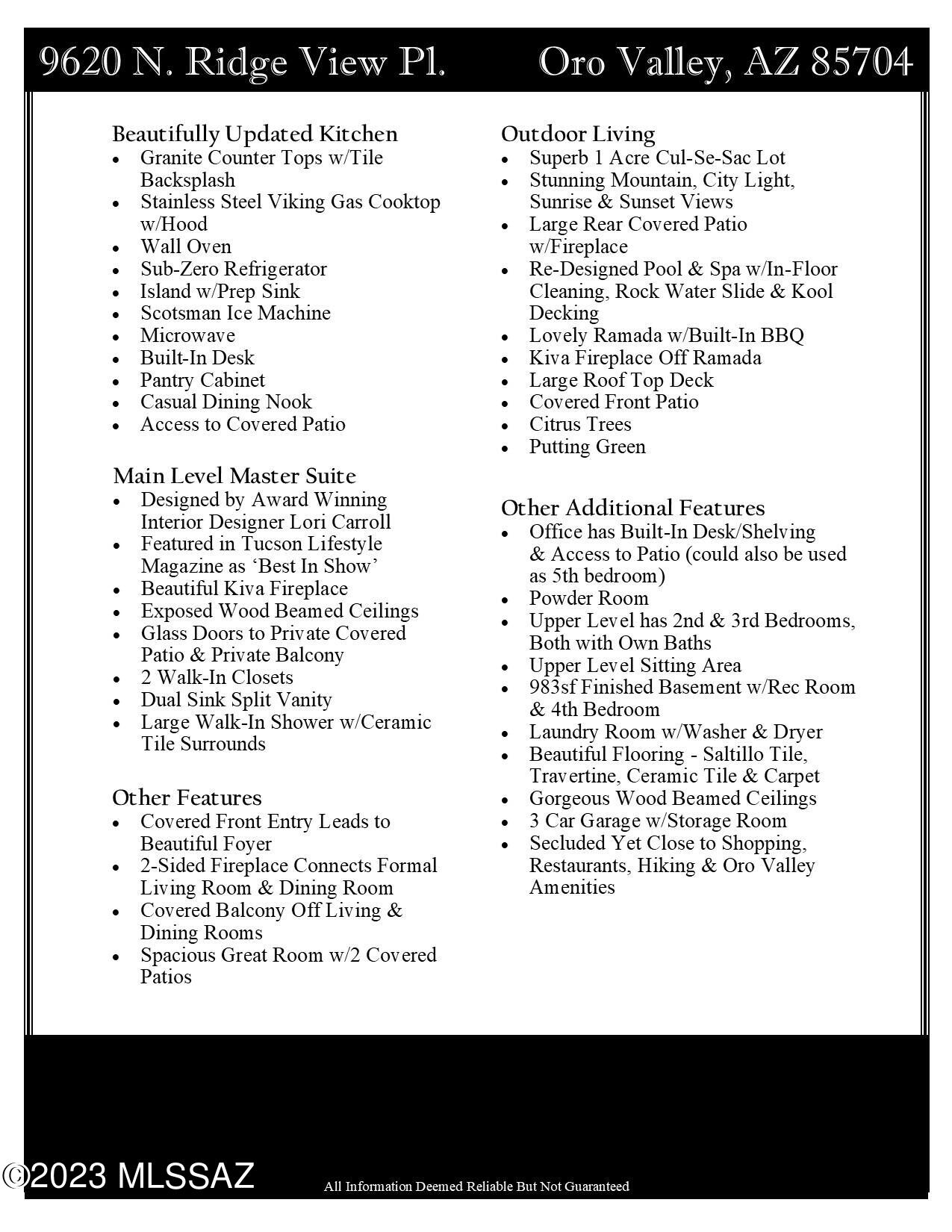 Pusch Ridge Estates (1-65) - Residential