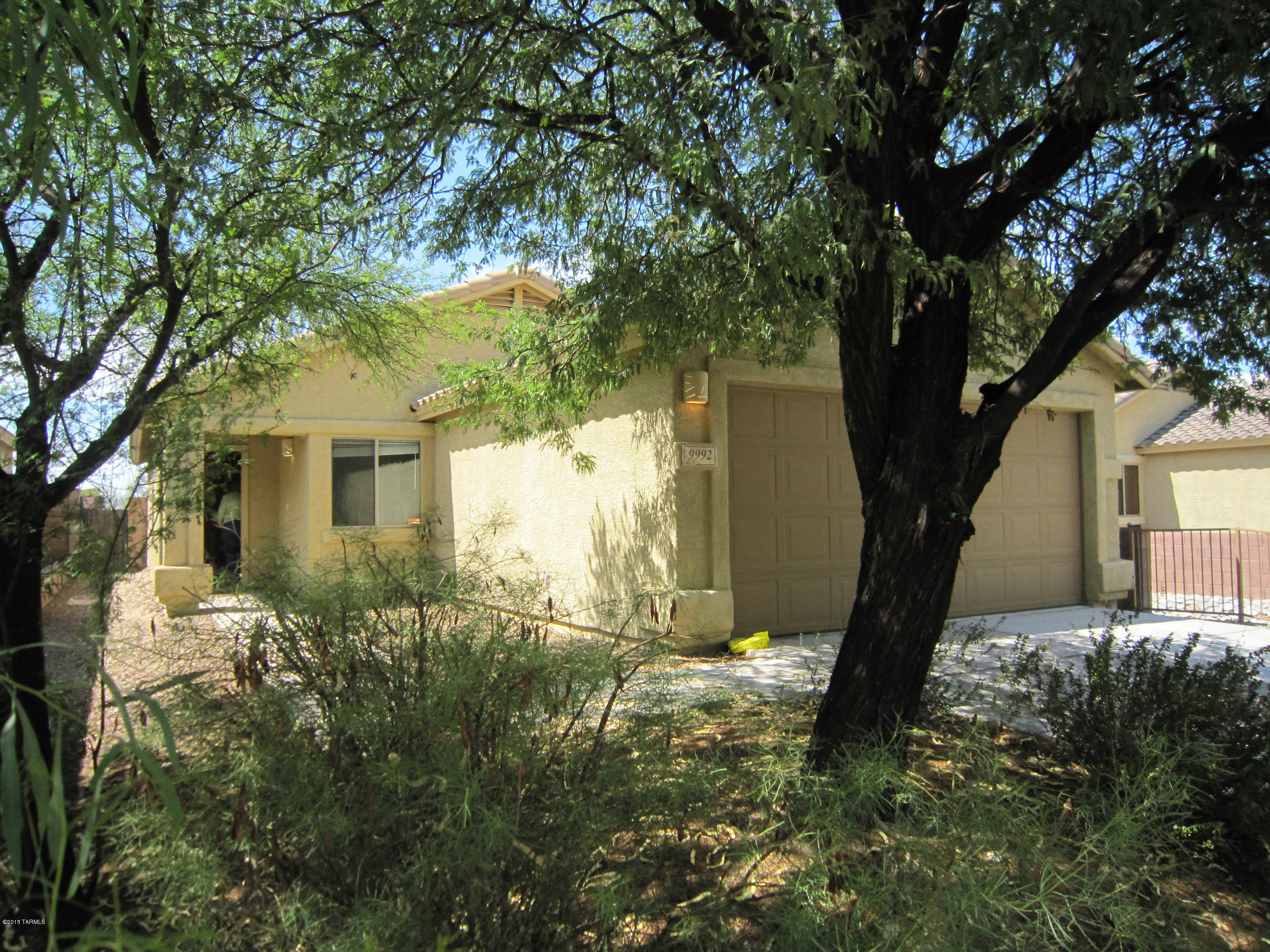 Great 3 Bedroom, 2 Bath Home AVAILABLE JANUARY 5TH, 2018. Freshly Painted with eat-in kitchen area, all kitchen appliances included, Built in Microwave, Refrigerator, Oven/Stove. Large pantry. Covered patio and private walled yard. Central A/C, 2 car garage with washer dryer hook-ups. Tile Roof in nice Eastside Community. Prior Owner approval for pet with deposit.