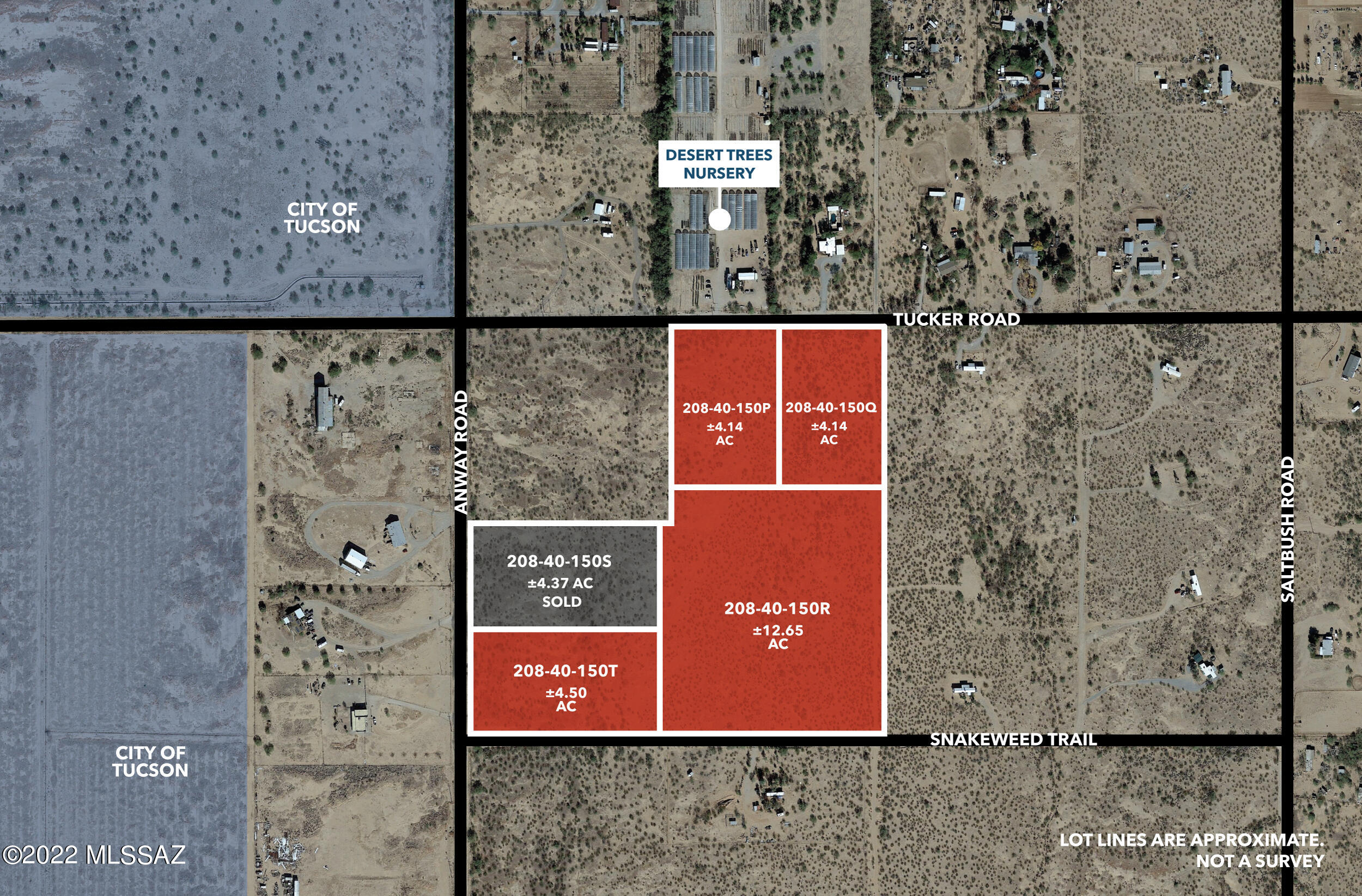 26 acres in Avra Valley/Marana area for only $321,100! Paved Access on Anway Road. Great opportunity for a builder to build 7 homes on large 4 acre plus parcels. Great marketing window on Anway Rd. Power is to the property line. Close to the Ironwood and Saguaro National Parks. Majority of the large lands in the area are owned by the city for water rights, which allows large open space of farm fields for years to come.  Very flat, buildable parcels. Property is located outside the 100 year flood way area, unlike surrounding properties in the area. Some of the parcels are adjacent to a large working nursery with greenery. Great possible nursery site, or investment speculative buy with the proposed future Interstate 11. Seller will sell all or part.  Agent/Owner. Seller Financing Available.