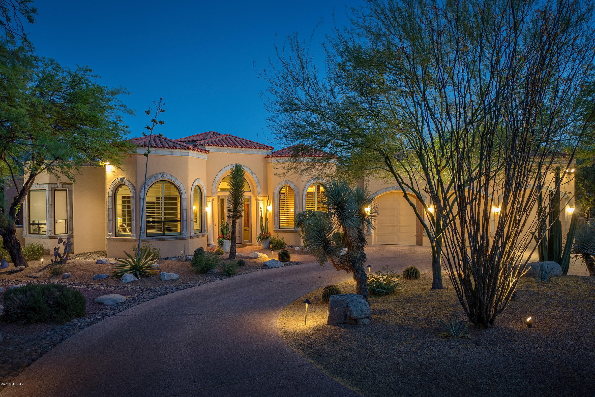 IN THE HIGHLY SOUGHT AFTER GUARD GATED COMMUNITY OF VENTANA COUNTRY CLUB, EXUDING LUXURY, STYLE & EXCLUSIVITY. ANCHORED BY 24­-HOUR SECURITY, THIS HOME OFFERS A FLEXIBLE OPEN FLRPLAN W/ 3 BDRM'S + 3 FULL BA'S. STRIKING THE RIGHT BALANCE OF FORM, MATERIAL & TEXTURE CREATES A SOPHISTICATED YET COZY ENVIRONMENT, ELEGANTLY UPDATED W/ PAINSTAKING DETAIL. RECENT UPDATES INCLUDE: KITCHEN, FLOORING, APPLIANCES, DOORS, WINDOWS, BATHROOMS, HVAC, PAINTING (INSIDE & OUT). FOR A COMPLETE LIST OF UPGRADES PLEASE FIND THE FEATURES SHEET UNDER THE DOCUMENTS TAB. A SUCCESSION OF CRTYRDS RESULT IN A JUXTAPOSITION OF PRIVATE & SOCIAL SPACES, EACH OFFERING DIFFERENT ELEMENTS SUCH AS  RESORT LIKE POOL/SPA, BBQ AREA, CAREFULLY PLACED BOULDERS/VEGETATION - ALL DESIGNED TO BLEND SEAMLESSLY WITHIN THE ENVIRONMENT