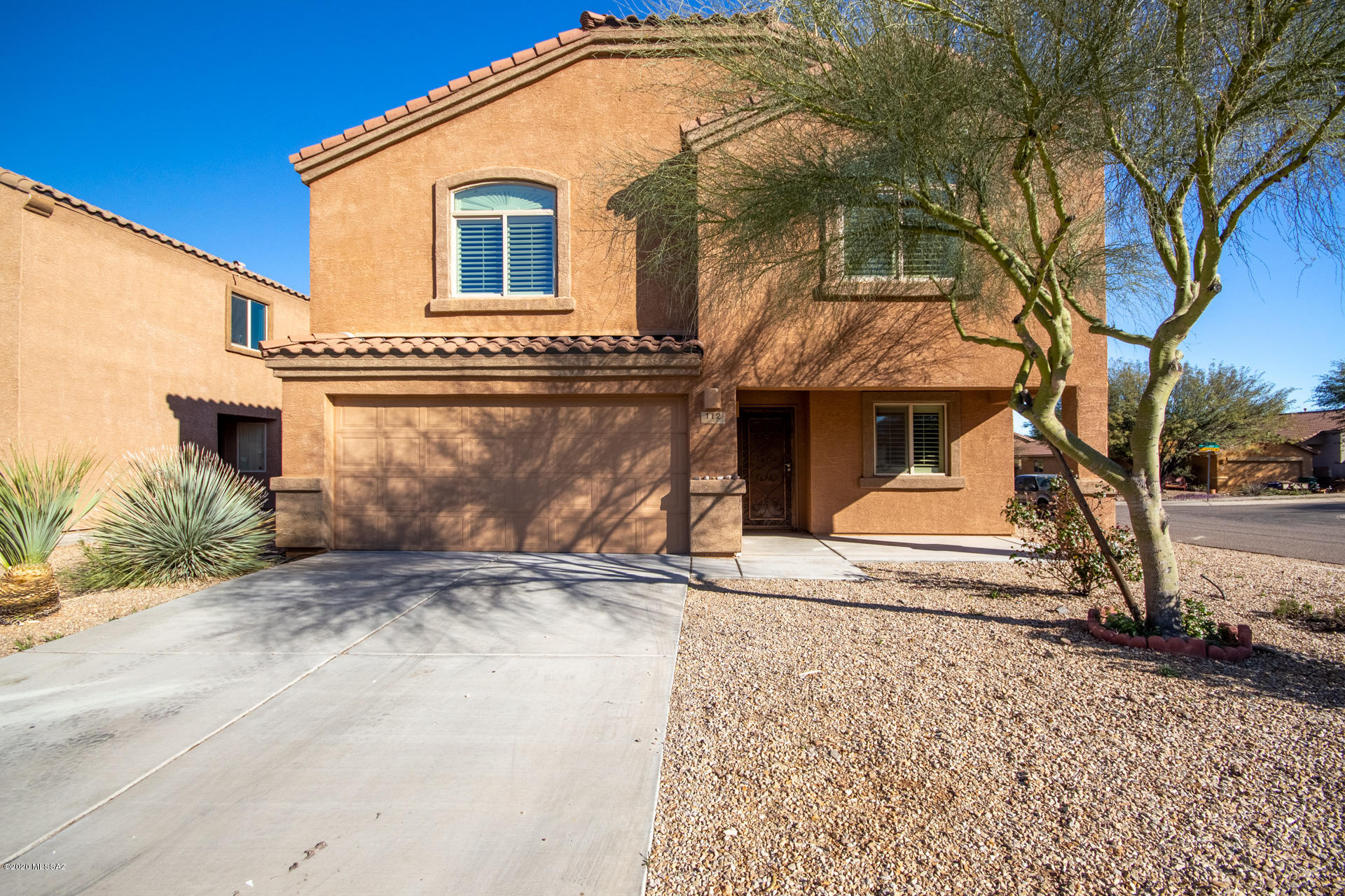 Gorgeous 2 story, 4 bed/2.5 bath Vail home available in desirable Mirasol community. Convenient location, near schools, shopping, restaurants and the I-10 and within the coveted Vail Unified School District. Inside is bright and very well maintained. Excellent floor-plan offers a spacious open concept family room, a cozy den and a large loft, perfect for use as a media or play room. Plantation shutters, inviting paint tones, low maintenance tile and light carpet in all of the right places. Kitchen with ss appliances and a breakfast bar. Upstairs master retreat includes a walk-in closet and a private en-suite. Large backyard is complete with a covered patio and plenty of room for pets or play. This gem is move in ready and offered at a great value. Call to schedule your showing today.
