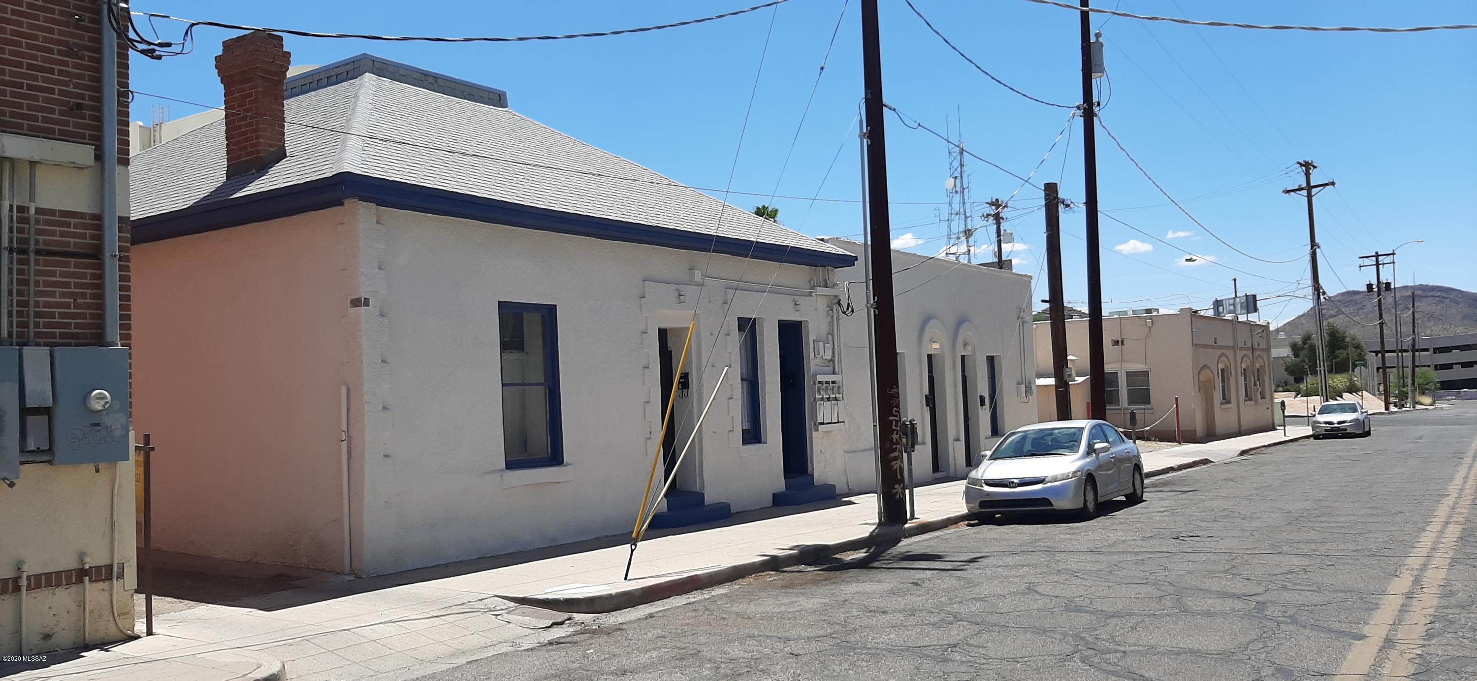 Two historic buildings with a total of six units in downtown Tucson. Located just south of Broadway and east of Stone. Next door to Temple of Music and Art. TCC is only steps away. Catty corner to Tucson Children's Museum. New or newer developments within a quarter mile include residential, offices and retail. 
Units and buildings are in move in condition. Some units have had minor upgrades. The units maintain well rented or will re-occupy in days. Currently month to month. Tremendous upside potential for any investor. Low rents for the area.  Potentially increase rent rates by adding HVAC and minor upgrades. Can be long term or short term tenants (airBNB). The options are limitless. Please call with any questions!