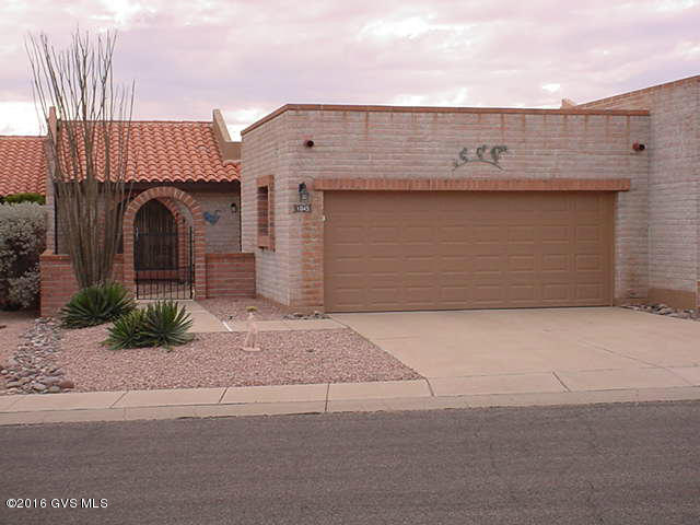 Great view of Santa Rita's, boarders common desert area 2 bedroom, 2 bath totally furnished. tiled rear patio. Freshly painted exterior 2015. Totally tiled inside, no carpet. Custom furniture. Move in ready. New garage door.
