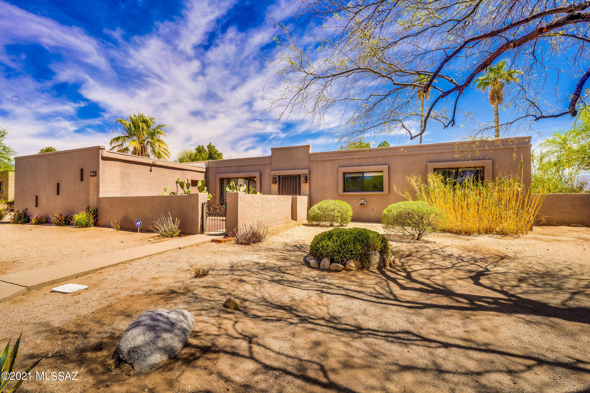 Highly Sought After Sabino Vista Home!  4bd/3ba  Private Corner Lot Home that backs up to wash and of course has a POOL! Sitting on .36 acres this home only has neighbor on one side for remarkable privacy and space. Serene backyard oasis features palm trees, artificial grass, huge side yard, and a covered patio all coming together around the large pool. Do not miss this opportunity!