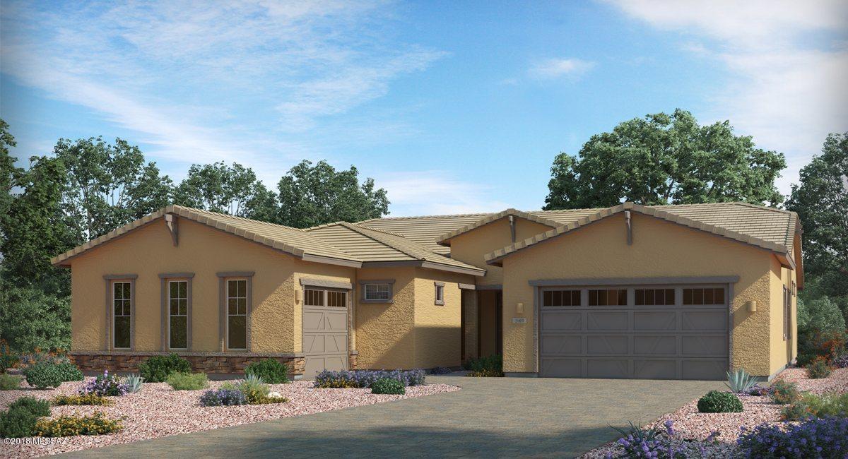 This gorgeous Revelation plan features our ''Next Gen'' home w/in a home w/attached separate living quarters! Main living area has 3 bedrooms +Den & 2.5 baths, while the Guest space offers 1 BR, 1 bath, LR & kitchenette! The main area boasts of a large great room and gourmet kitchen w/large island dining area looking out to patio & yard! Granite c-tops in kitchens, w/tile tops in all baths! Quality features in this home include 17'' tile, 8' doors, 10' ceilings,42'' cabinets, Radiant Barrier roof sheathing, prep for future solar & other energy efficient items, gas cooktop, all Wi-fi Smart items such as Alexa, Echo Dot, Echo Show, Sonos, Ring & much more!  Public report available on AZDRE website. Home under construction-complete March 2018. Call ahead 1 hr: 800-864-1055 for appointment.