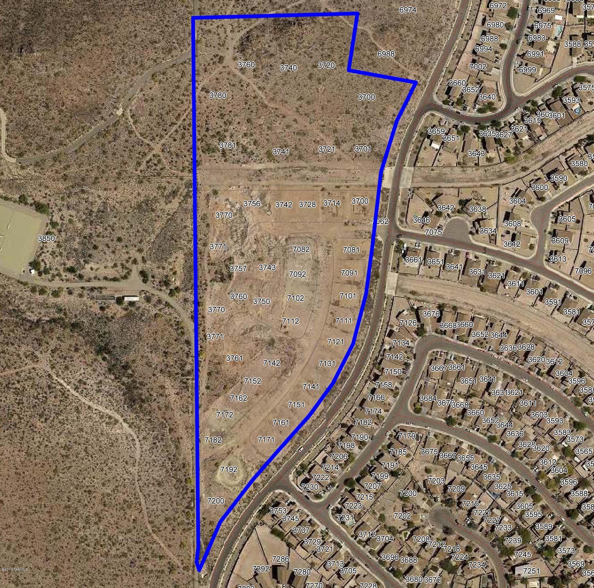 $100K Price Reduction! 17+ Acres of CR-4 zoned land in Pima County. This property is currently 44 platted & engineered lots. This is a terrific opportunity for a builder/developer to get going in the market. Potential to replat property with different sized lots. Beautiful mountain views and city lights from this southwest community. Convenient to shopping, dining, and much more. Address is for 1 of the 44 lots. Property taxes shown are for one of the blocks of lots only.