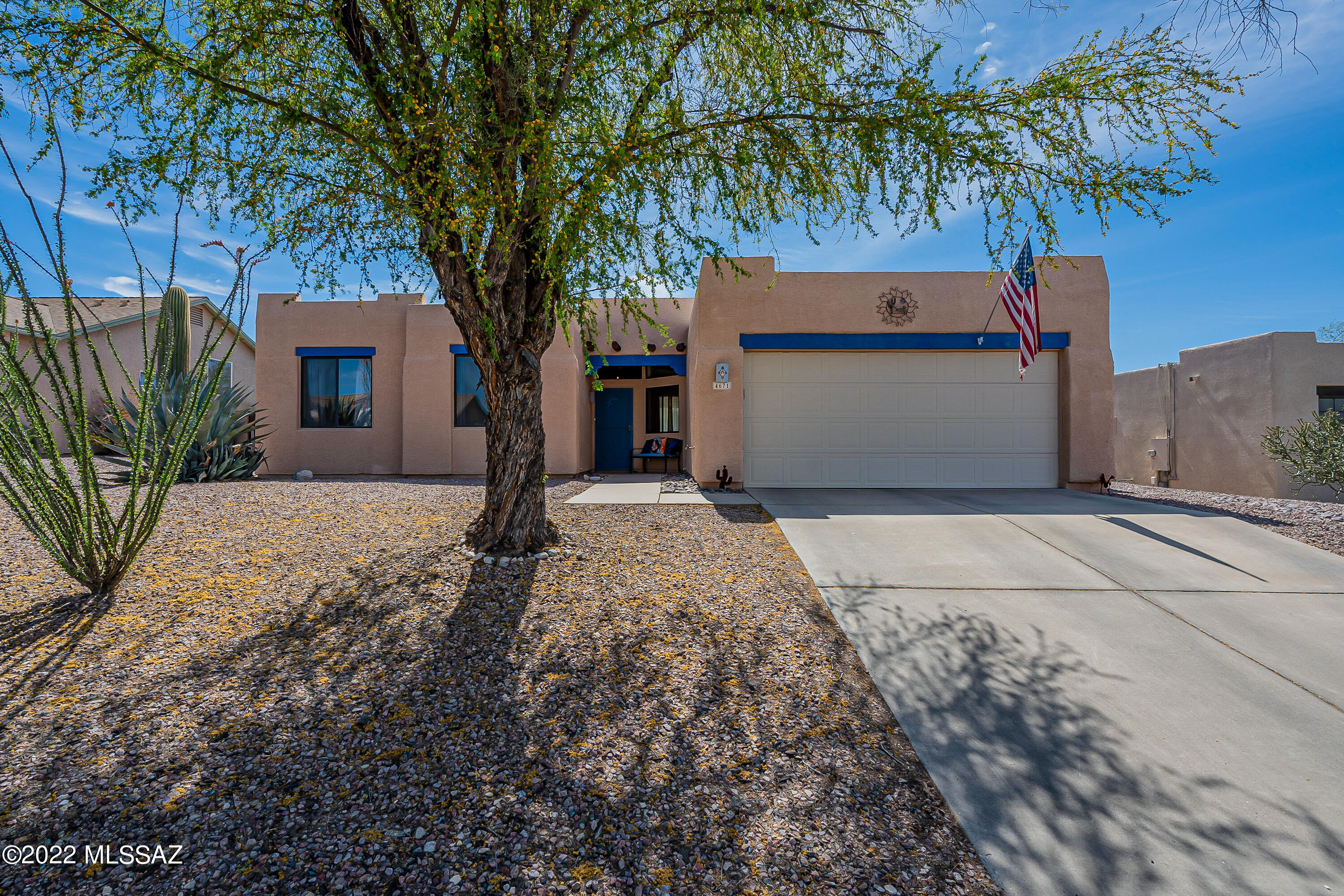 MULTIPLE OFFERS RECEIVED, OPEN HOUSE ONLY SATURDAY 1 TO 4, SUNDAY OPEN HOUSE HAS BEEN CANCELLED Charming East Tucson Move In Ready Home, tucked away in lovely neighborhood with no thru traffic allowing for peaceful living. This southwestern yet modern 3 bedroom, 2 full bath home is 1617 sqft with tile throughout (no carpet). Large windows in Family/Living Rooms, Kitchen opens to casual living room with gas fireplace. Spacious Primary Suite includes walk in closet, double vanity, separate shower and garden tub, large windows. Large backyard with plenty of space for pets, kids or a new pool! Community park within walking distance. This home is in excellent condition plus NO POLY PIPES and minimal HOA.  Don't wait schedule a showing today!